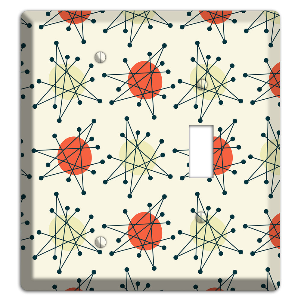 Atomic Star Burst Blank / Toggle Wallplate