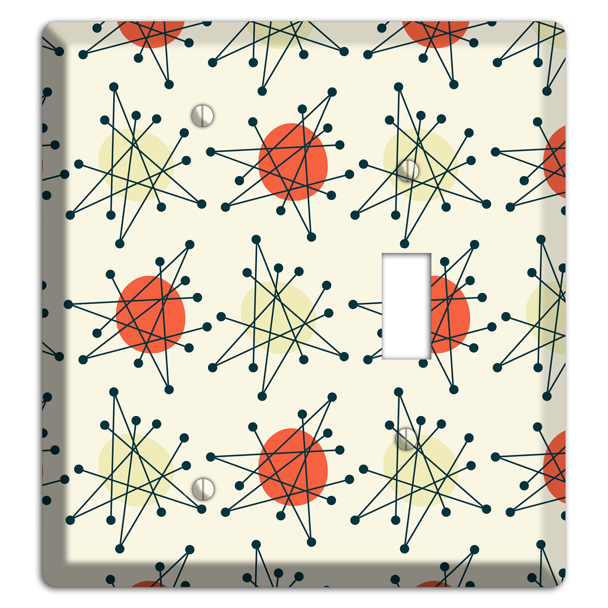 Atomic Star Burst Blank / Toggle Wallplate