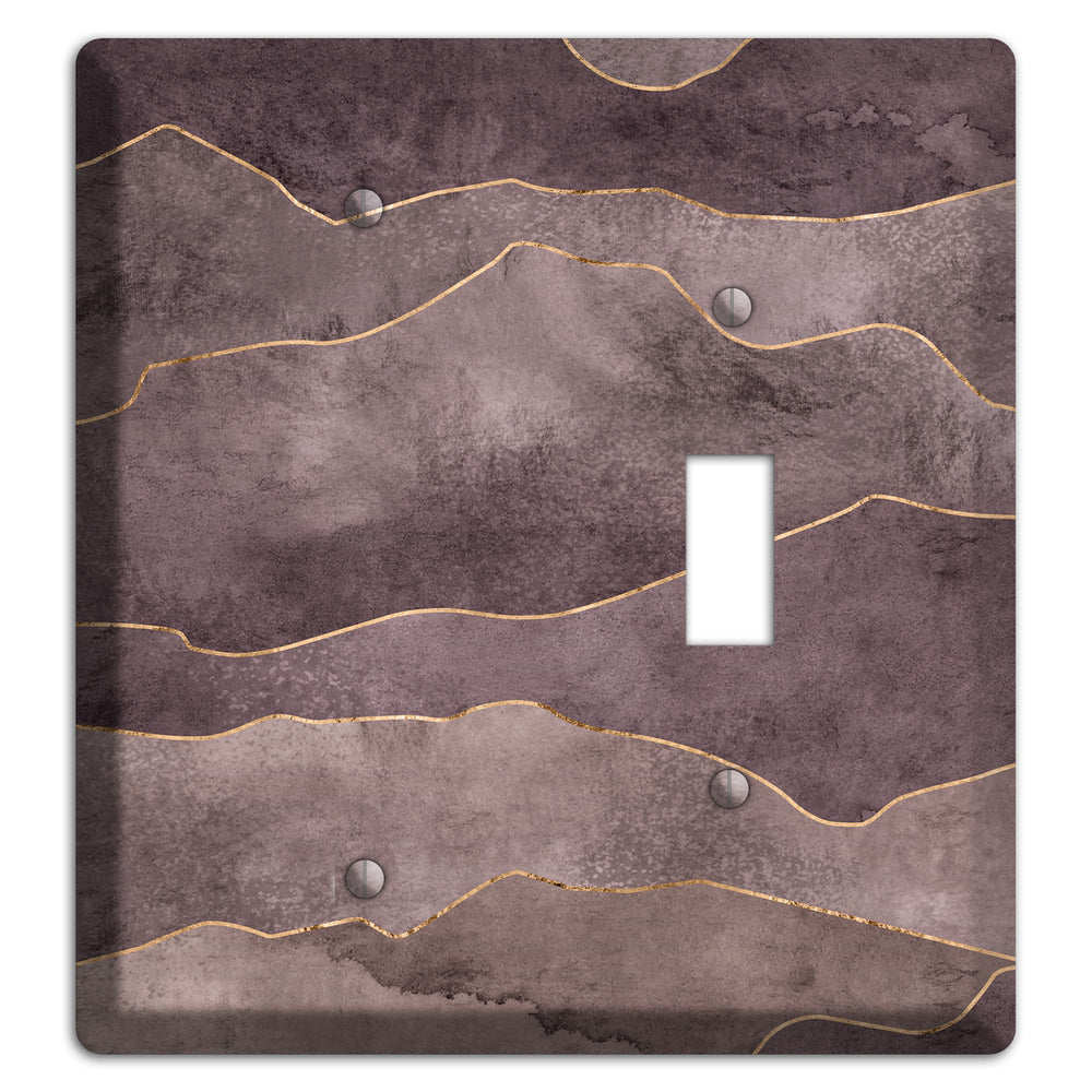 Plum Mountain Range Blank / Toggle Wallplate