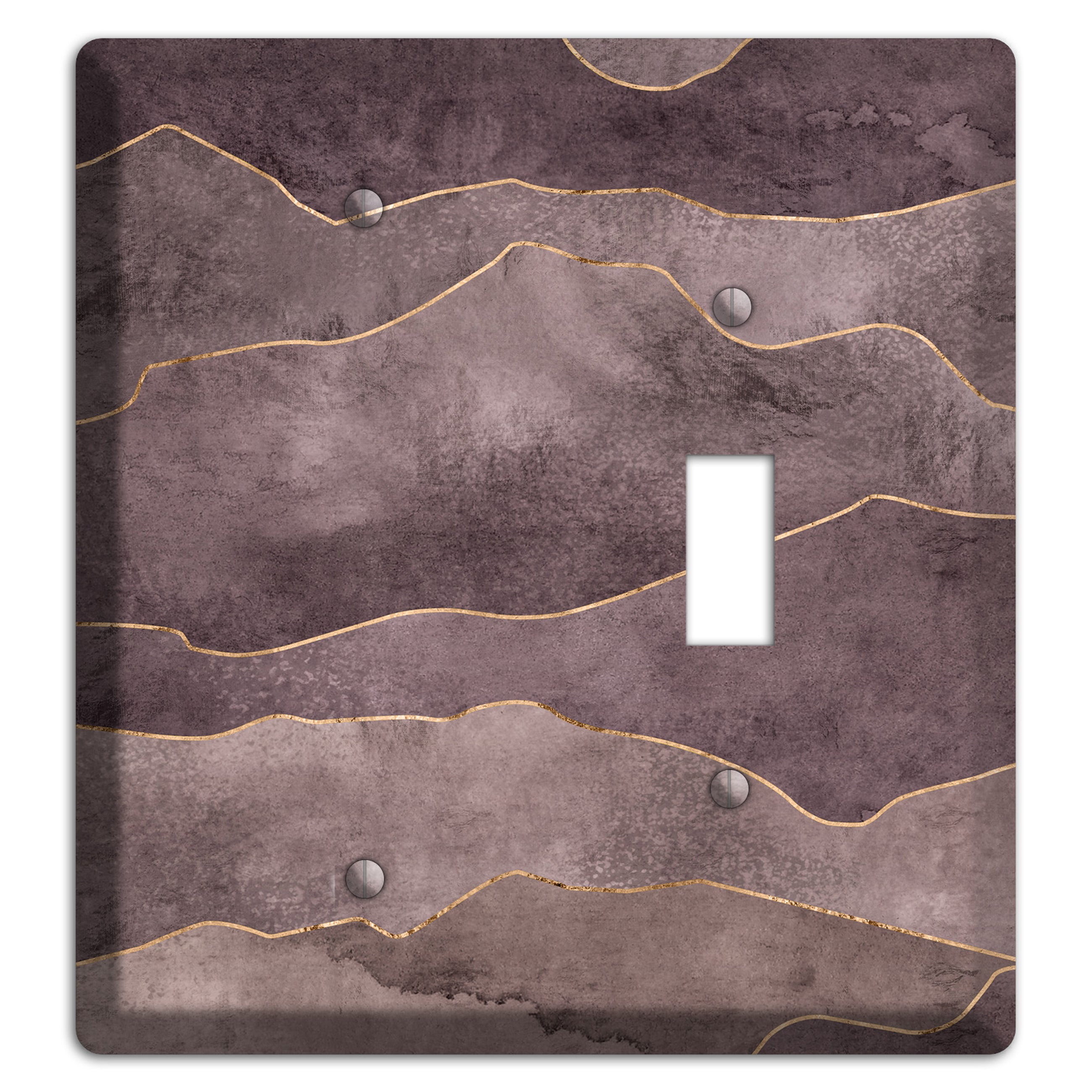 Plum Mountain Range Blank / Toggle Wallplate