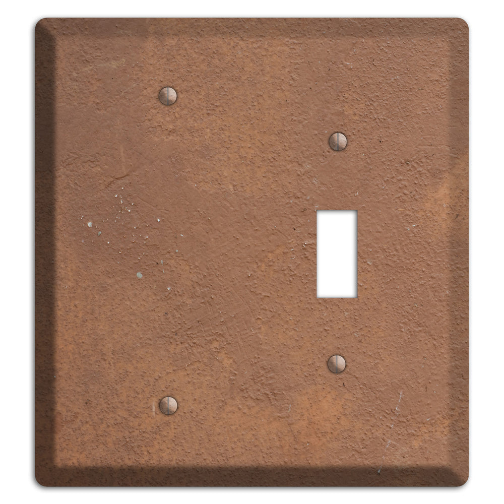 Brown Concrete Blank / Toggle Wallplate