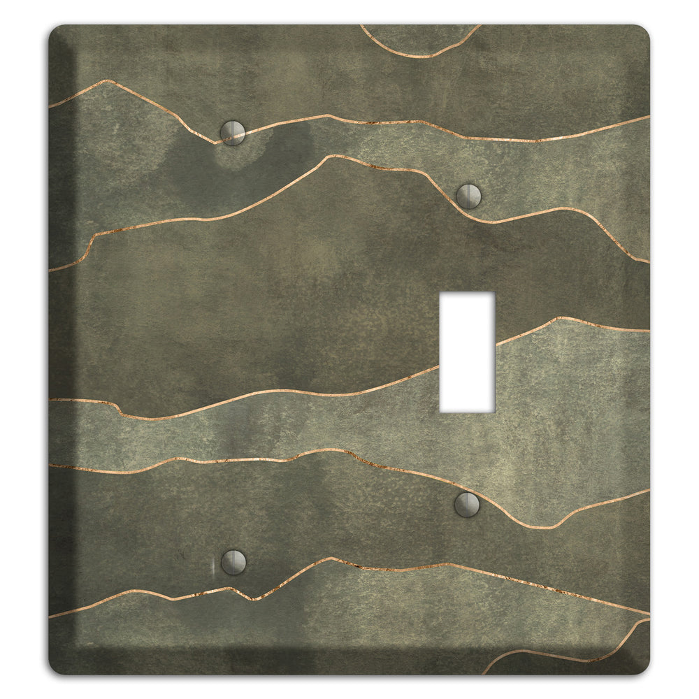 Jade Mountain Range Blank / Toggle Wallplate