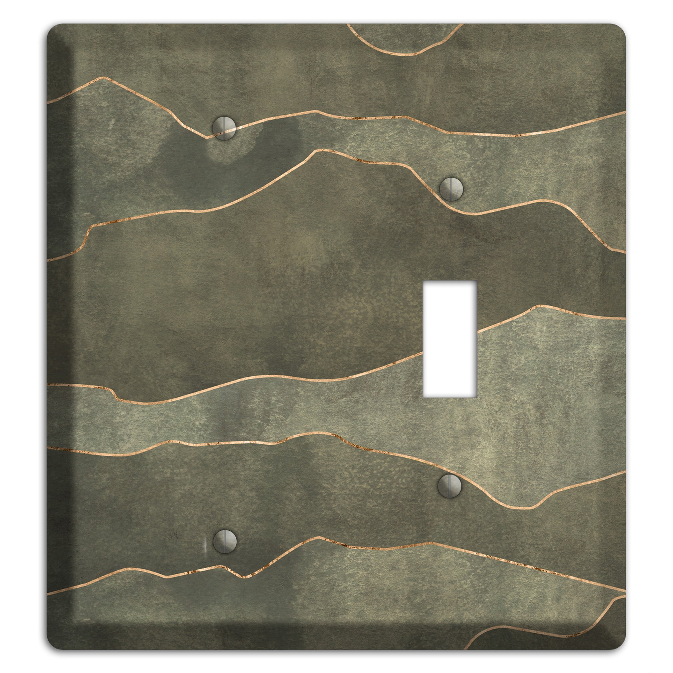 Jade Mountain Range Blank / Toggle Wallplate