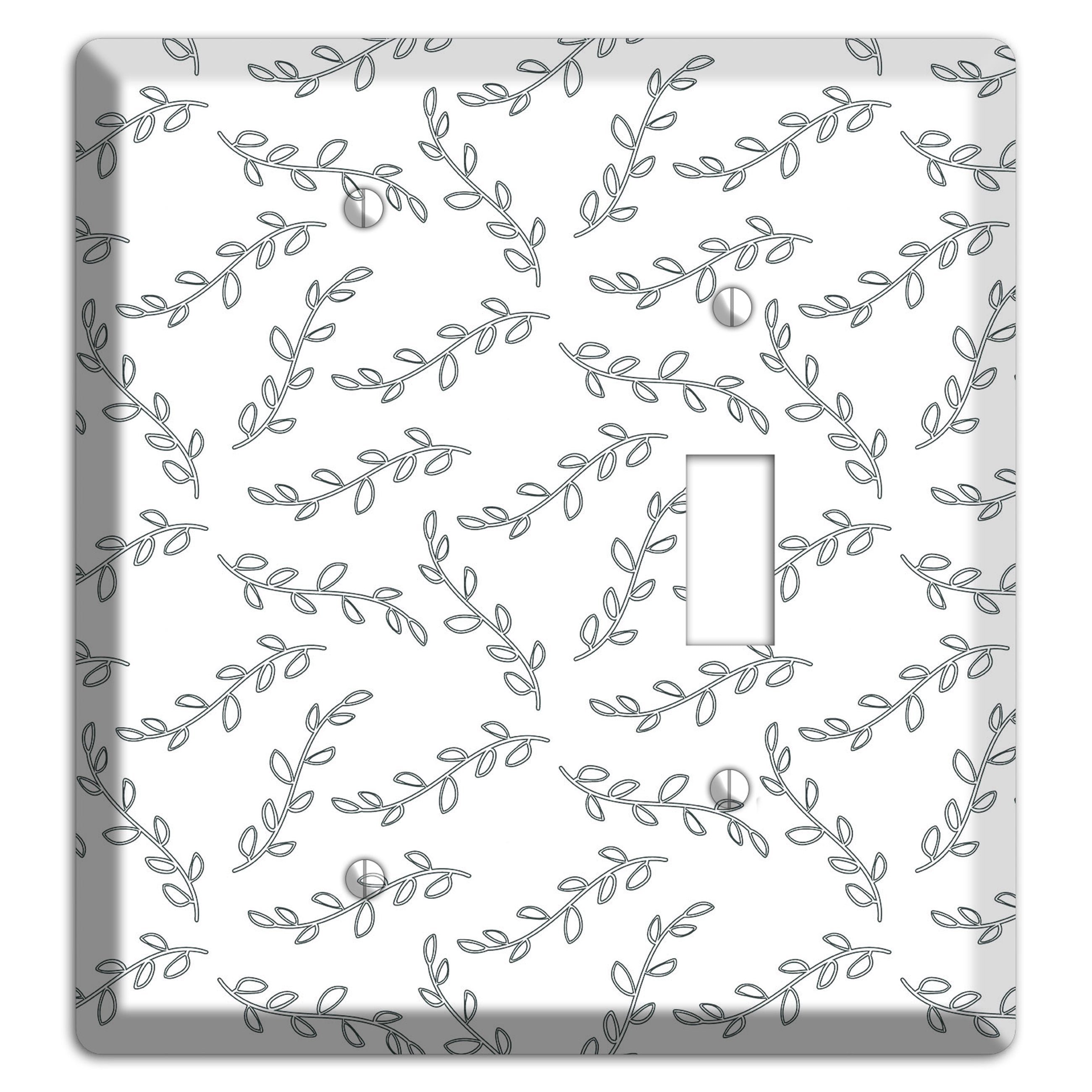 Leaves Style CC Blank / Toggle Wallplate