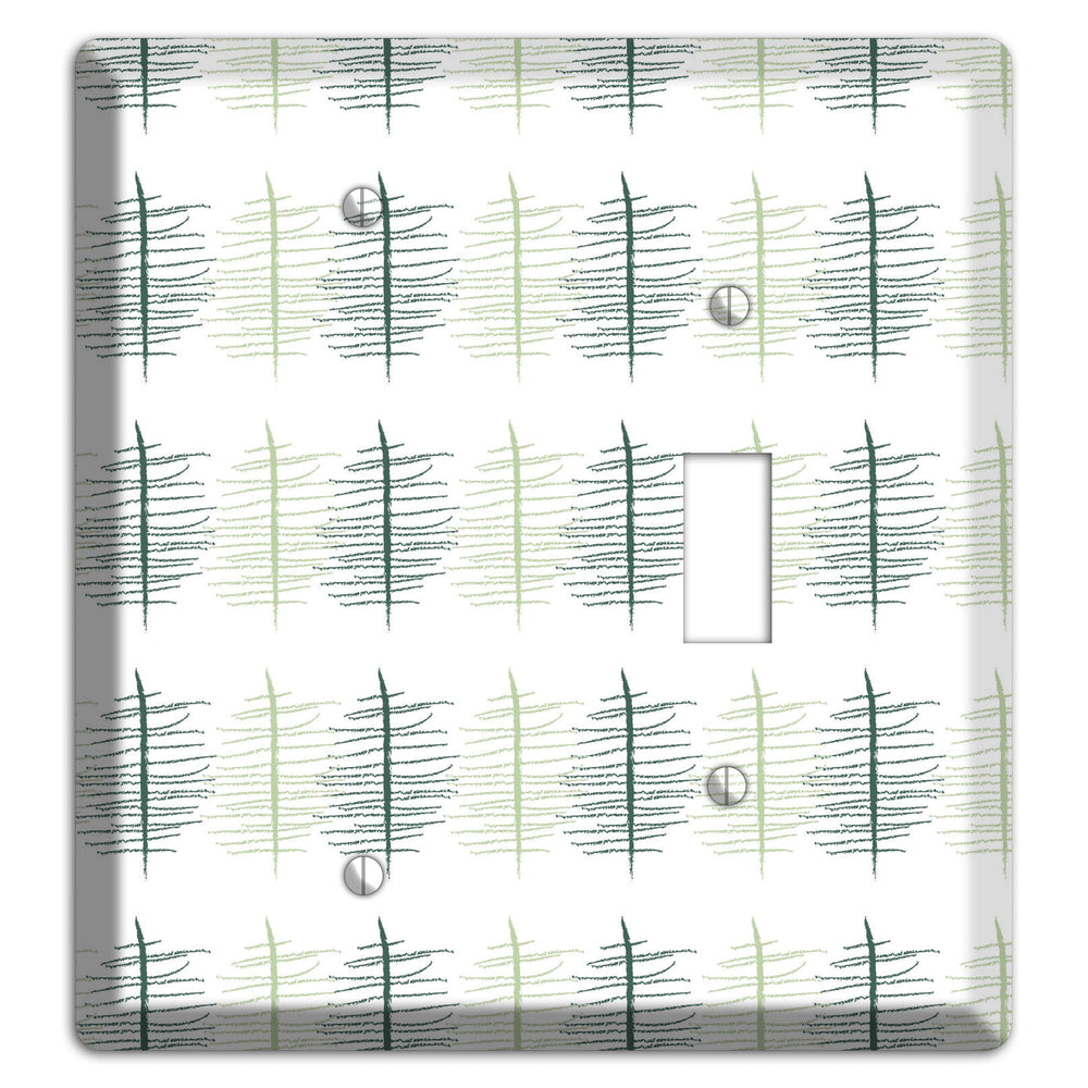 Leaves Style B Blank / Toggle Wallplate