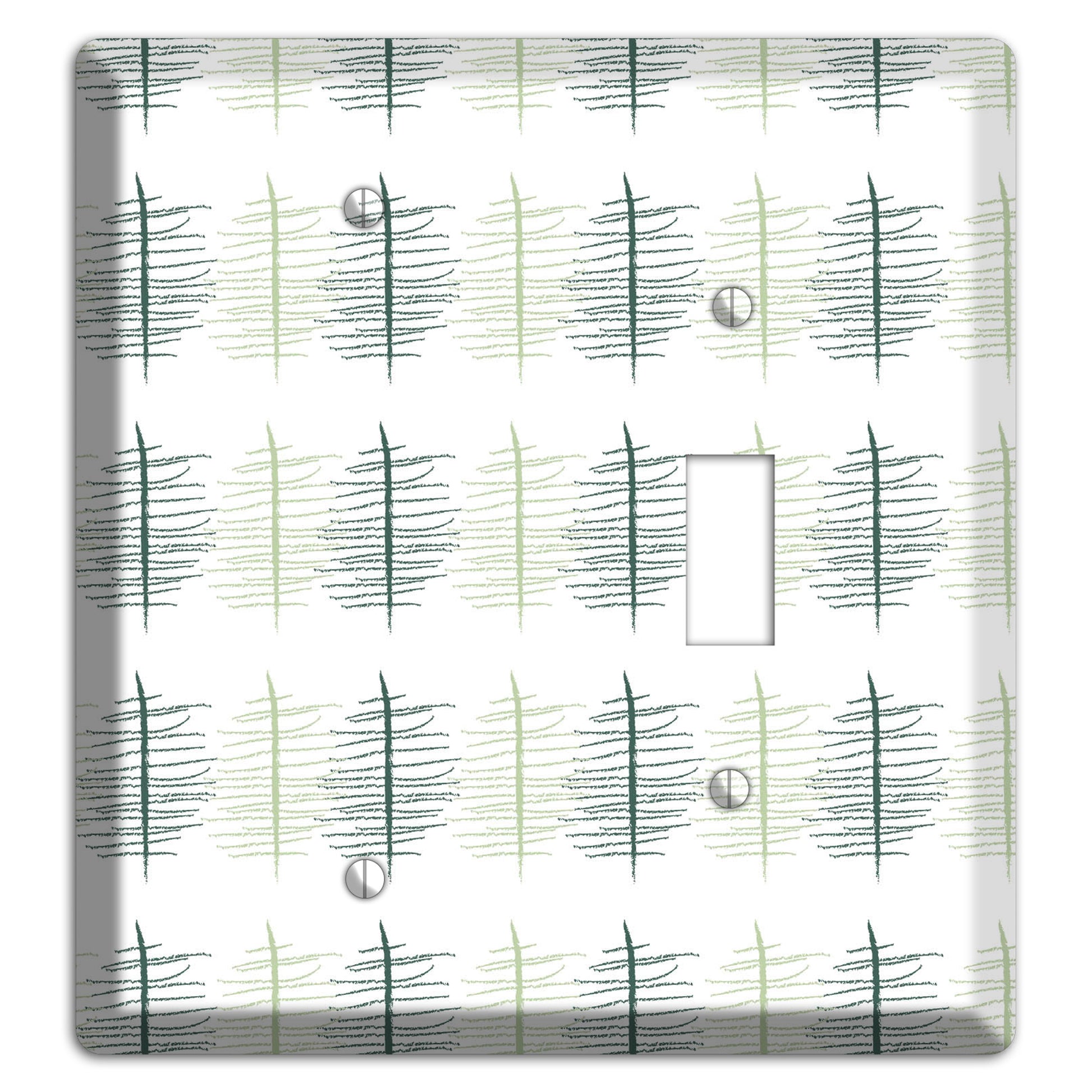 Leaves Style B Blank / Toggle Wallplate