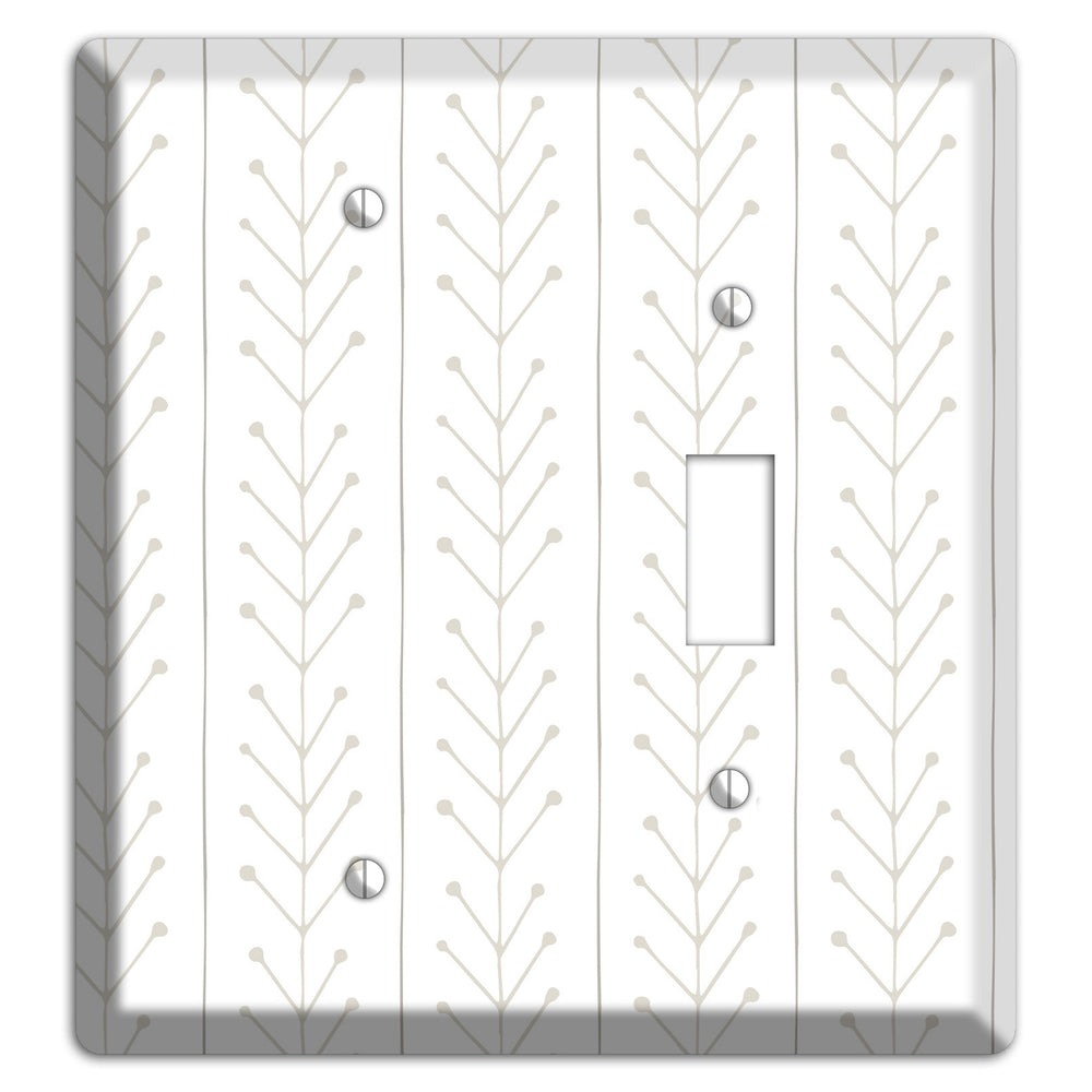 Simple Scandanavian Style F Blank / Toggle Wallplate
