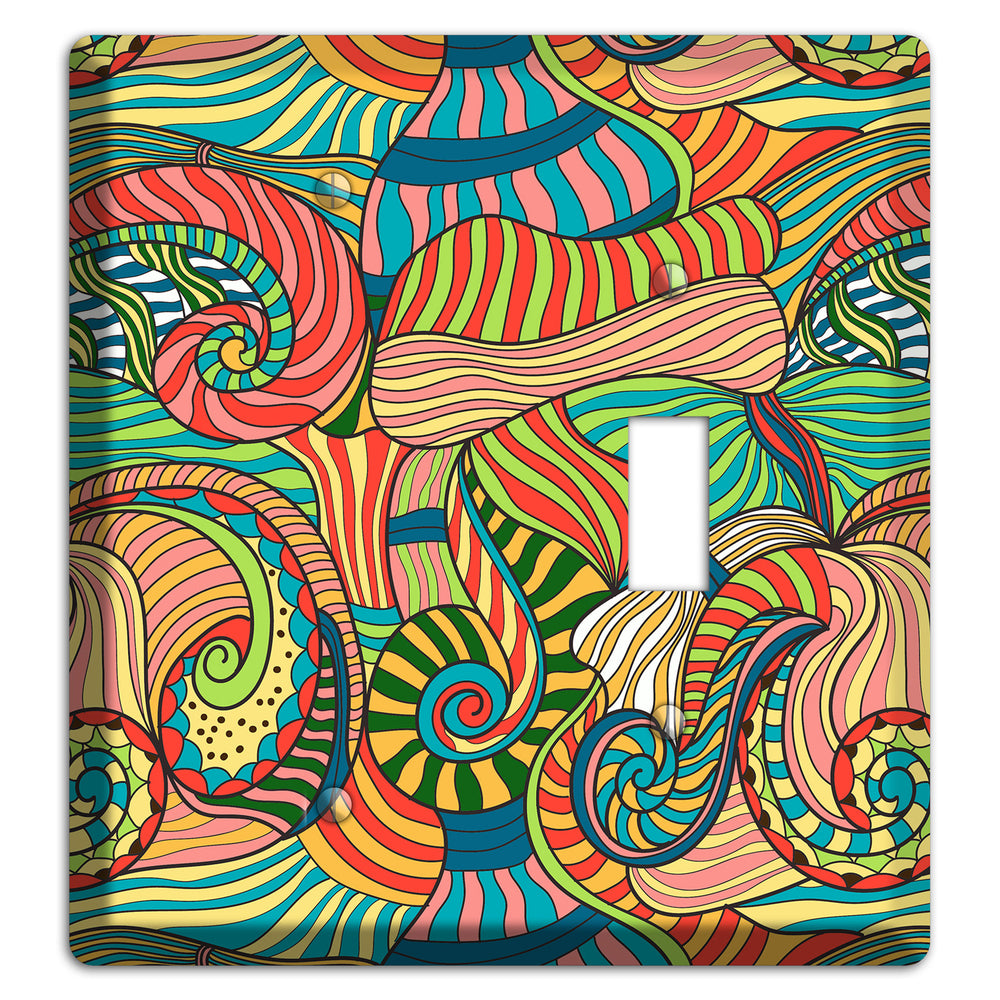Retro Flourish 3 Blank / Toggle Wallplate