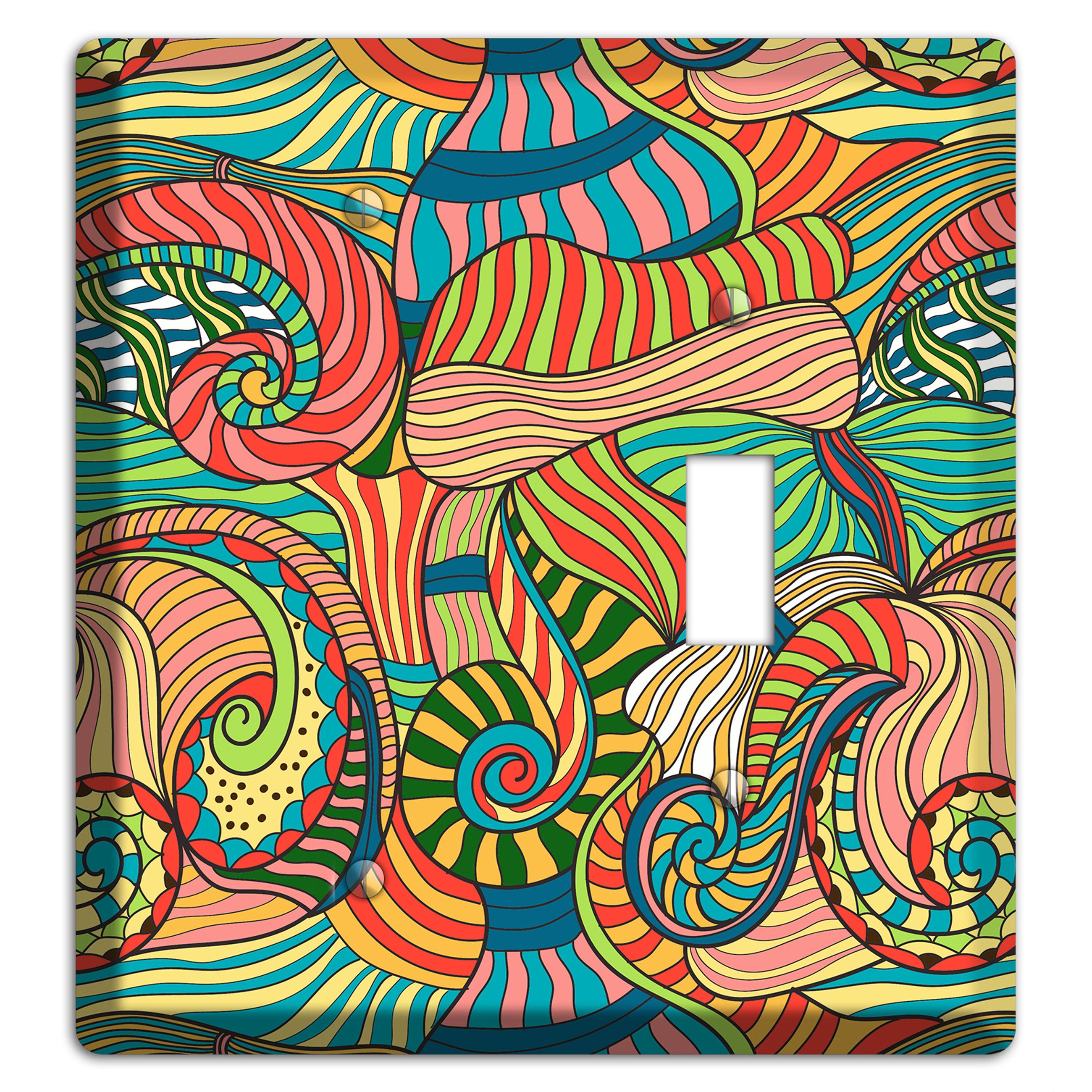 Retro Flourish 3 Blank / Toggle Wallplate