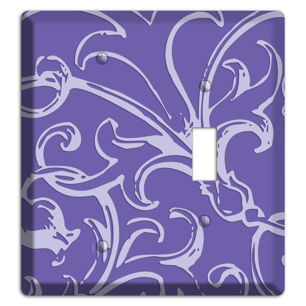 Victorian Light Purple Blank / Toggle Wallplate