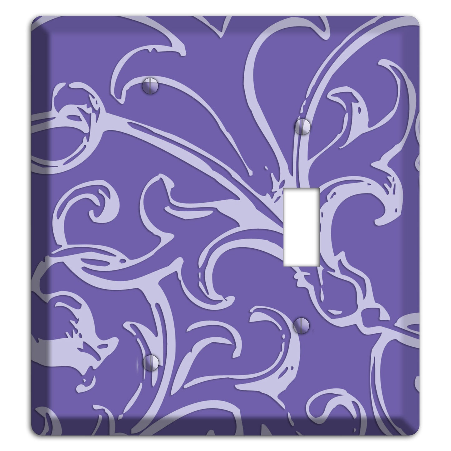 Victorian Light Purple Blank / Toggle Wallplate