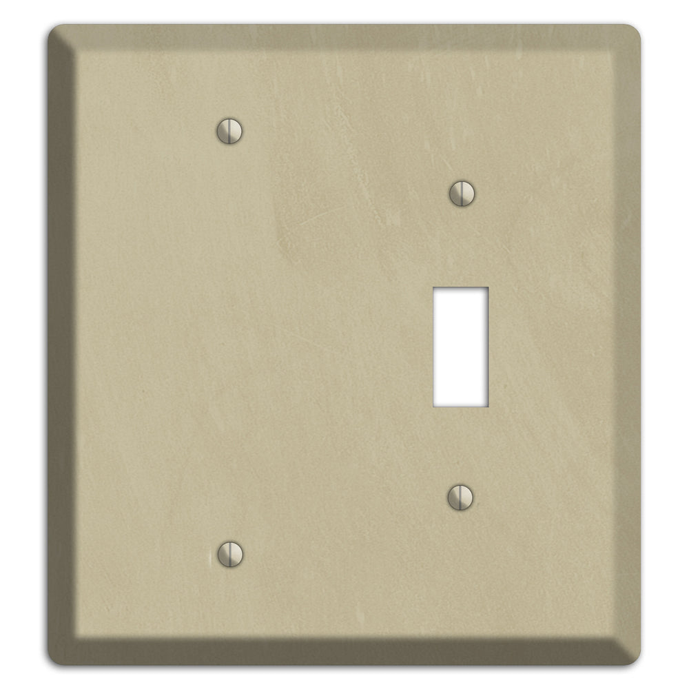 Chalk Beige Blank / Toggle Wallplate