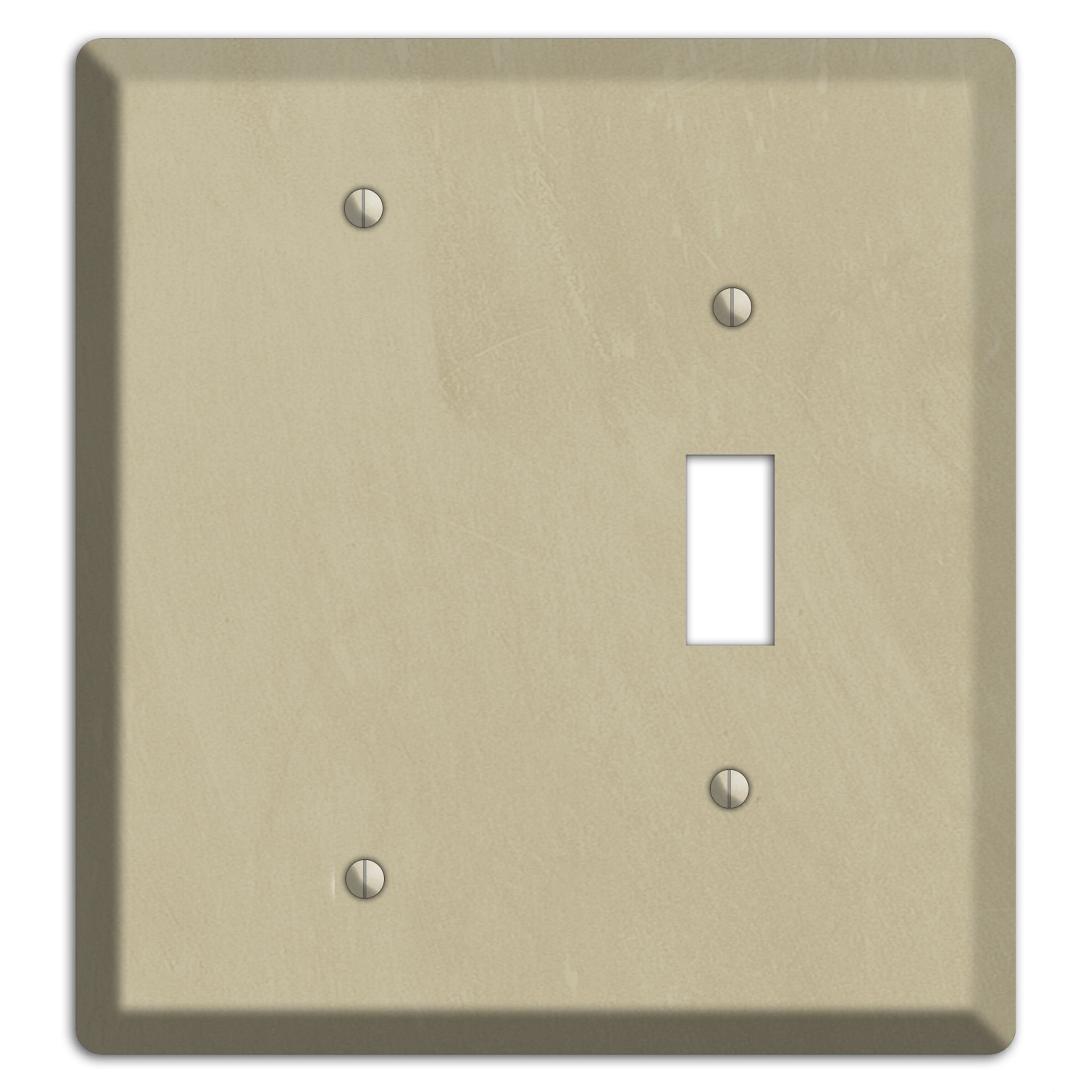 Chalk Beige Blank / Toggle Wallplate