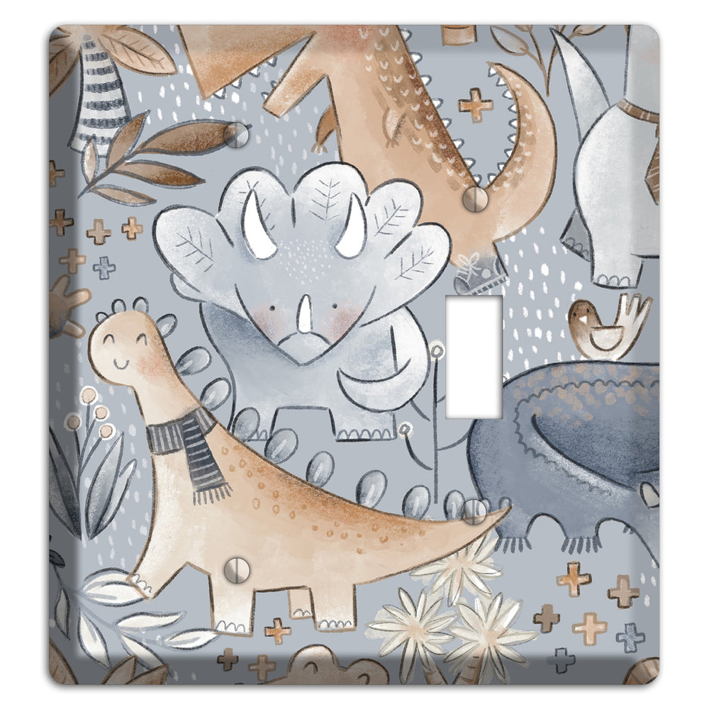 Dinosaur Friends Blank / Toggle Wallplate