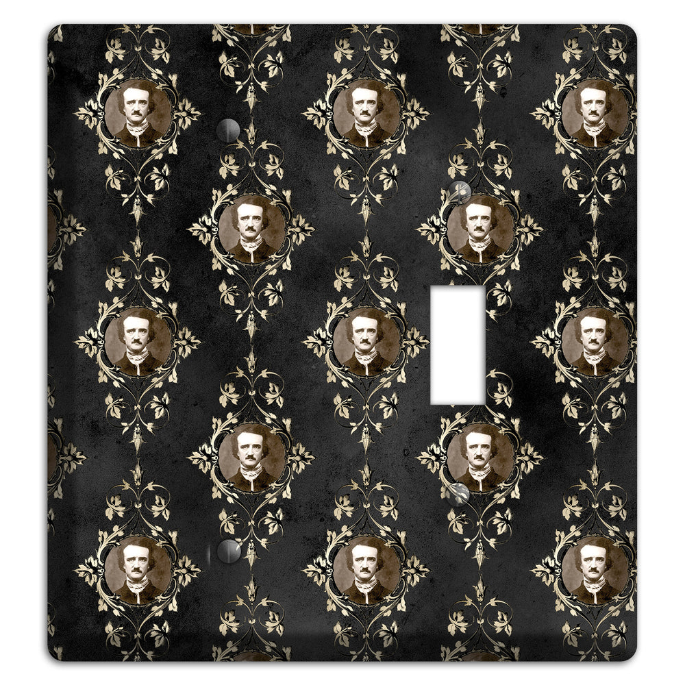 Edgar Allen Poe Self Portrait Blank / Toggle Wallplate