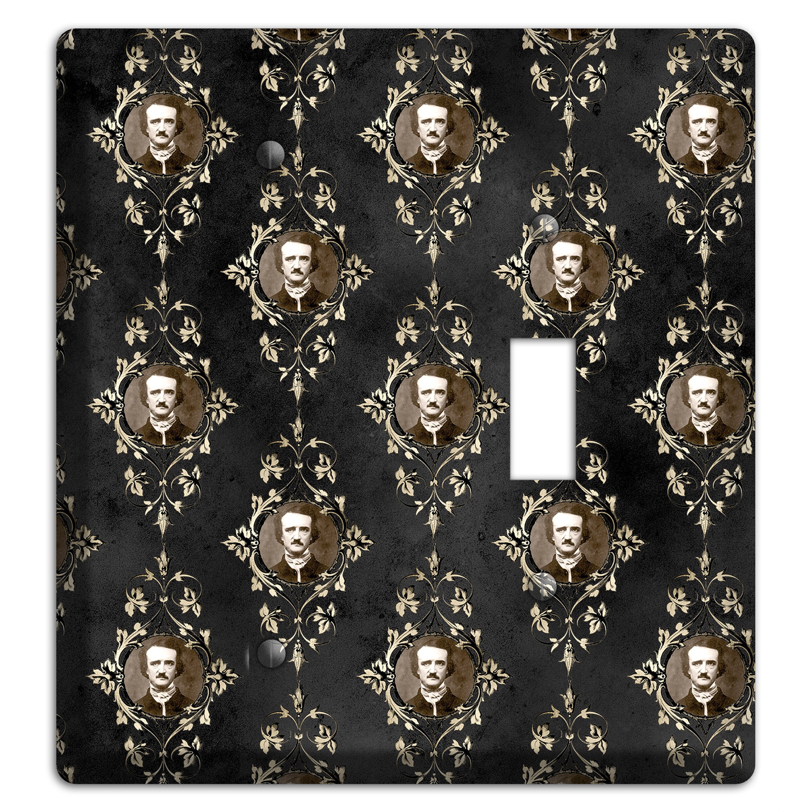 Edgar Allen Poe Self Portrait Blank / Toggle Wallplate