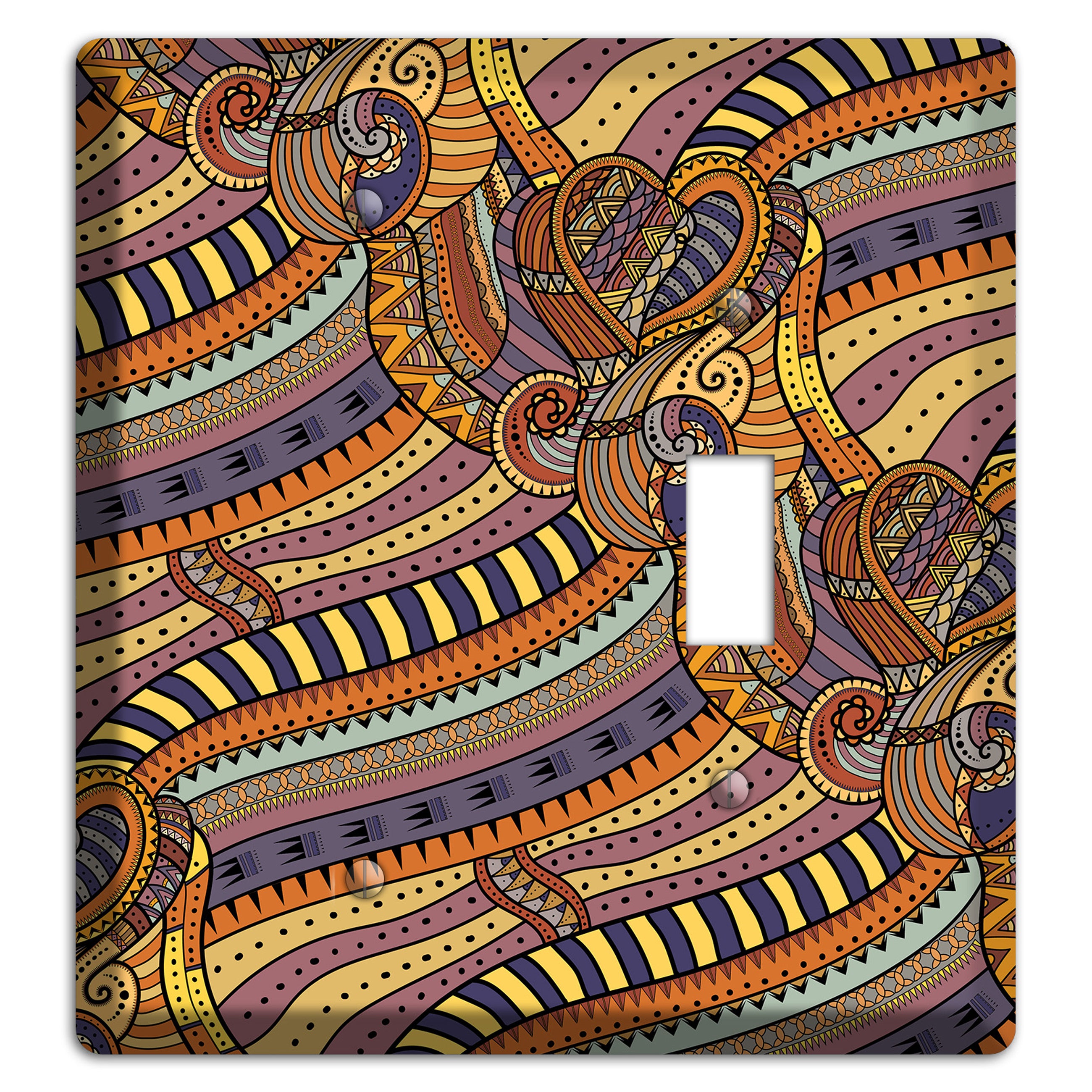 Retro Flourish 7 Blank / Toggle Wallplate