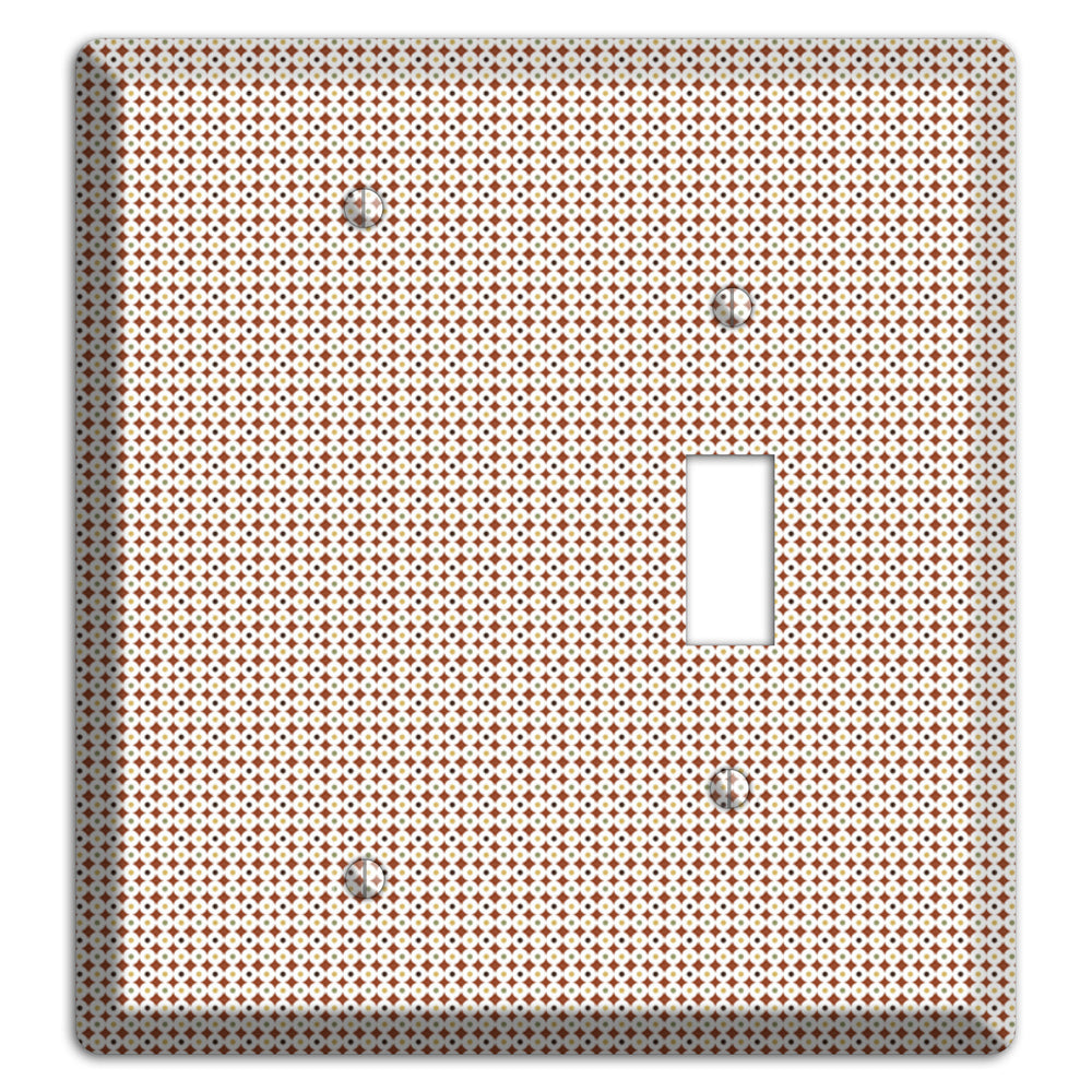 Beige Weave Blank / Toggle Wallplate