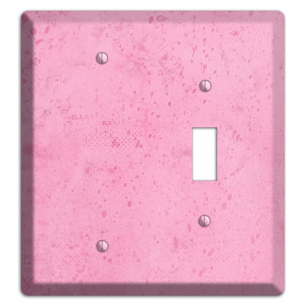 Illusion Pink Texture Blank / Toggle Wallplate