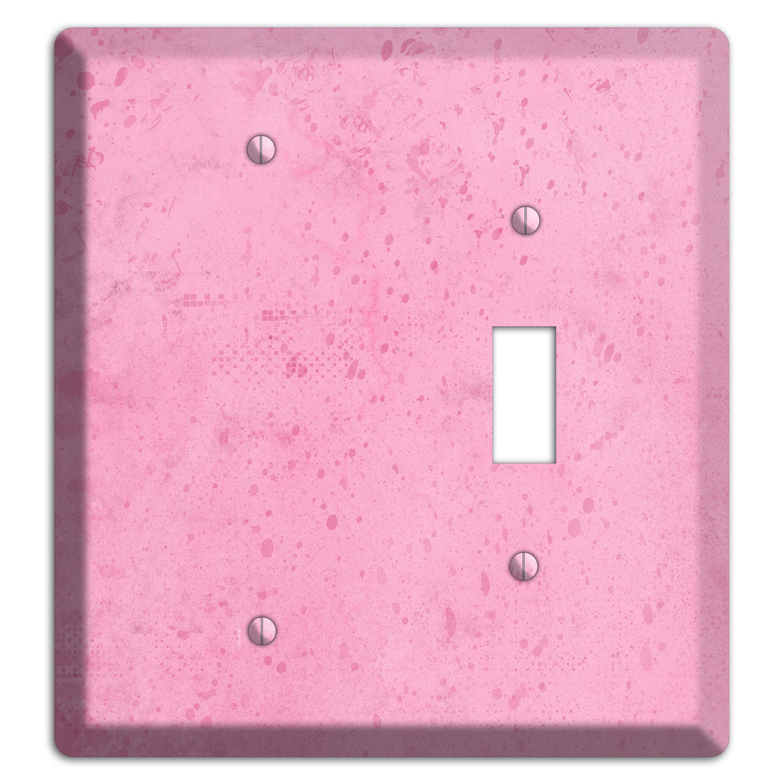 Illusion Pink Texture Blank / Toggle Wallplate