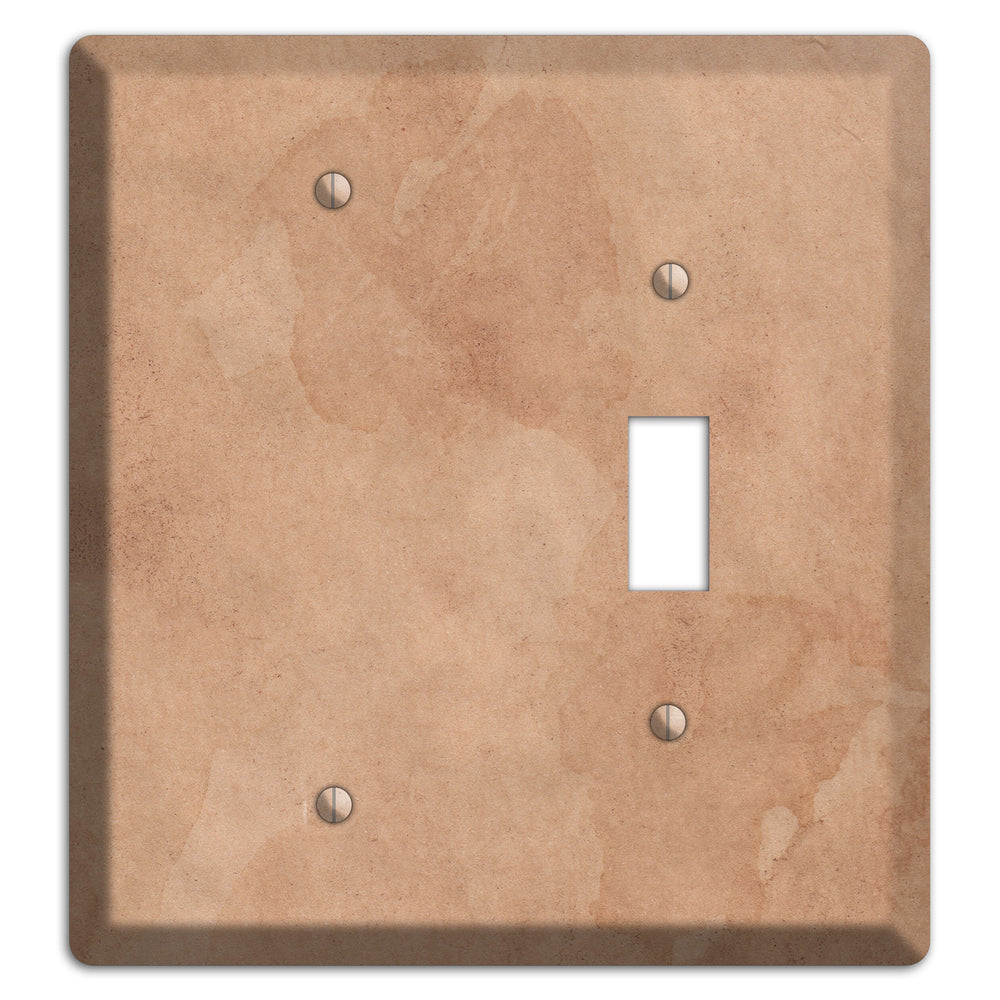Aged Paper 3 Blank / Toggle Wallplate