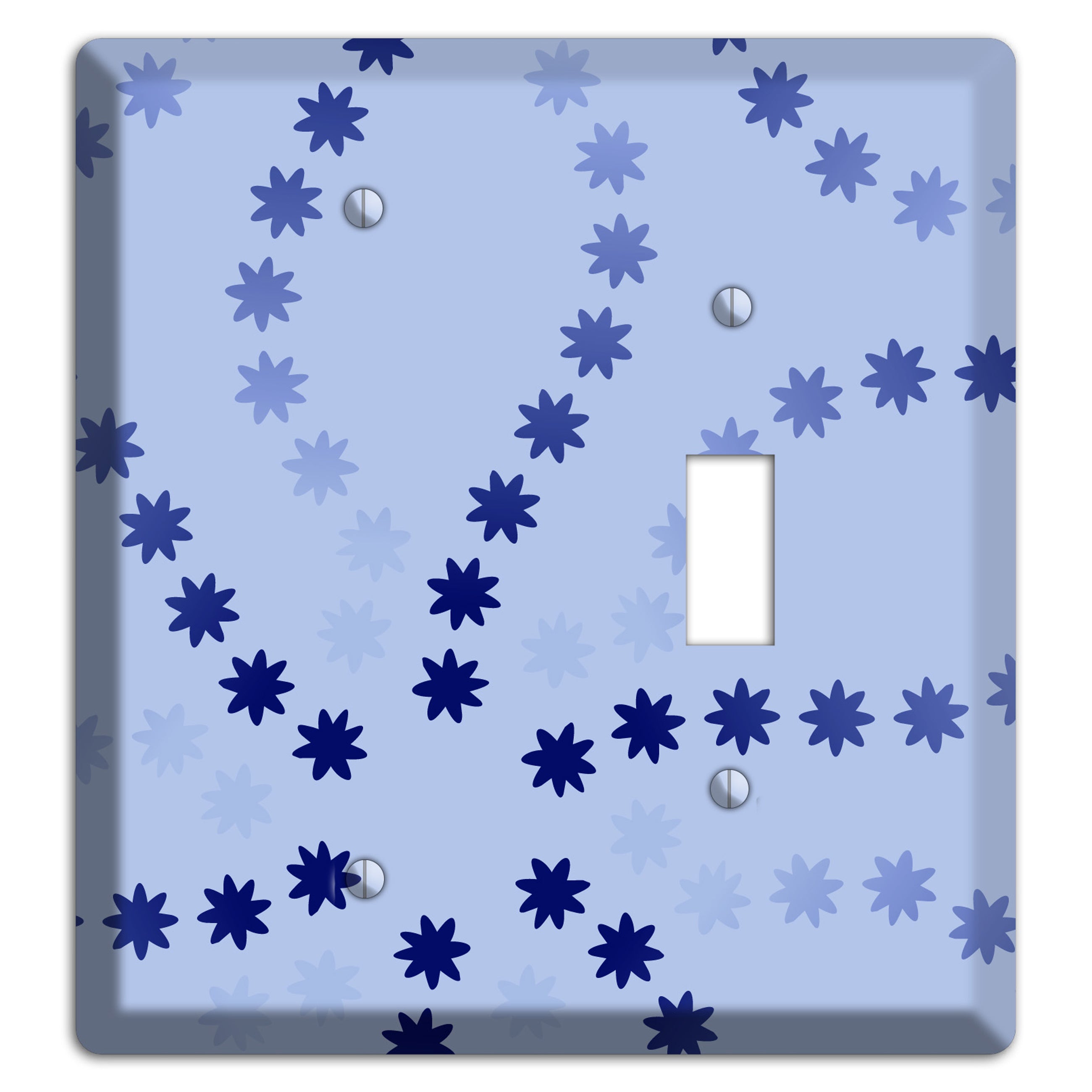 Periwinkle with Blue Constellation Blank / Toggle Wallplate