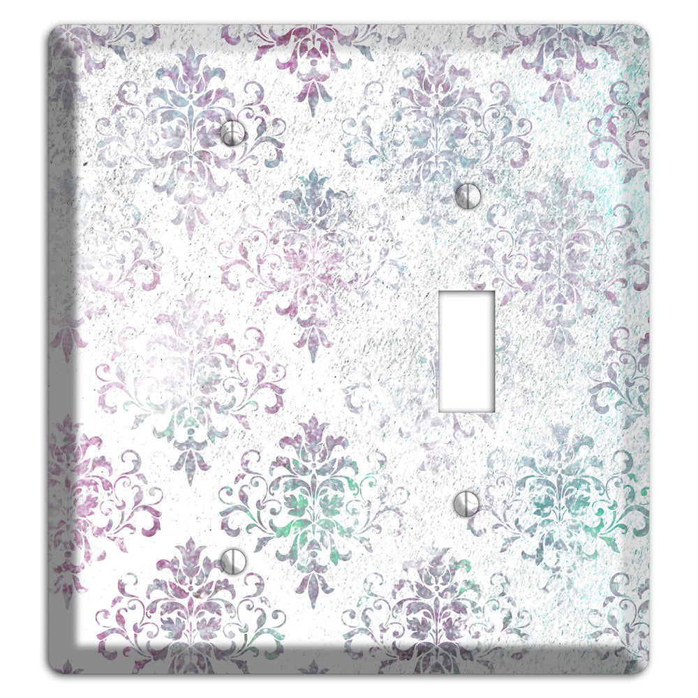 Tiara Whimsical Damask Blank / Toggle Wallplate