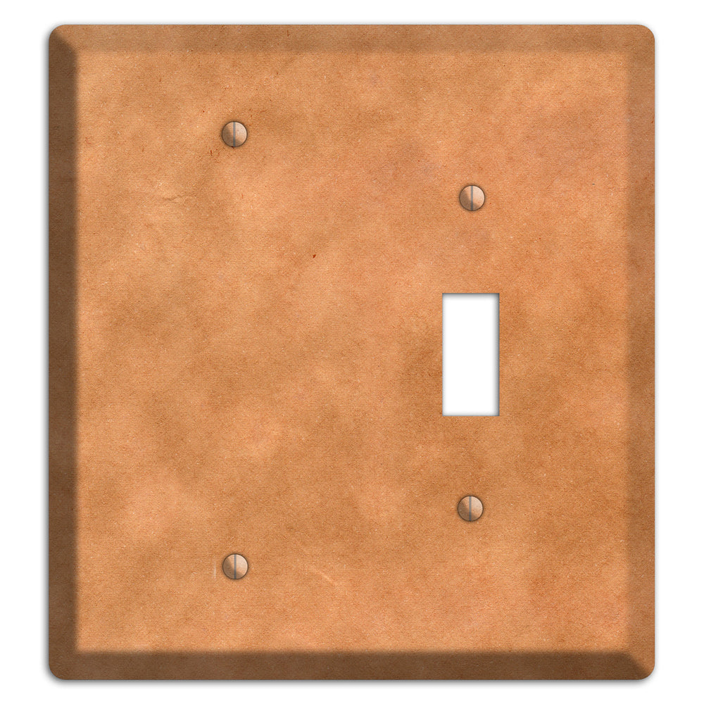 Aged Paper 8 Blank / Toggle Wallplate