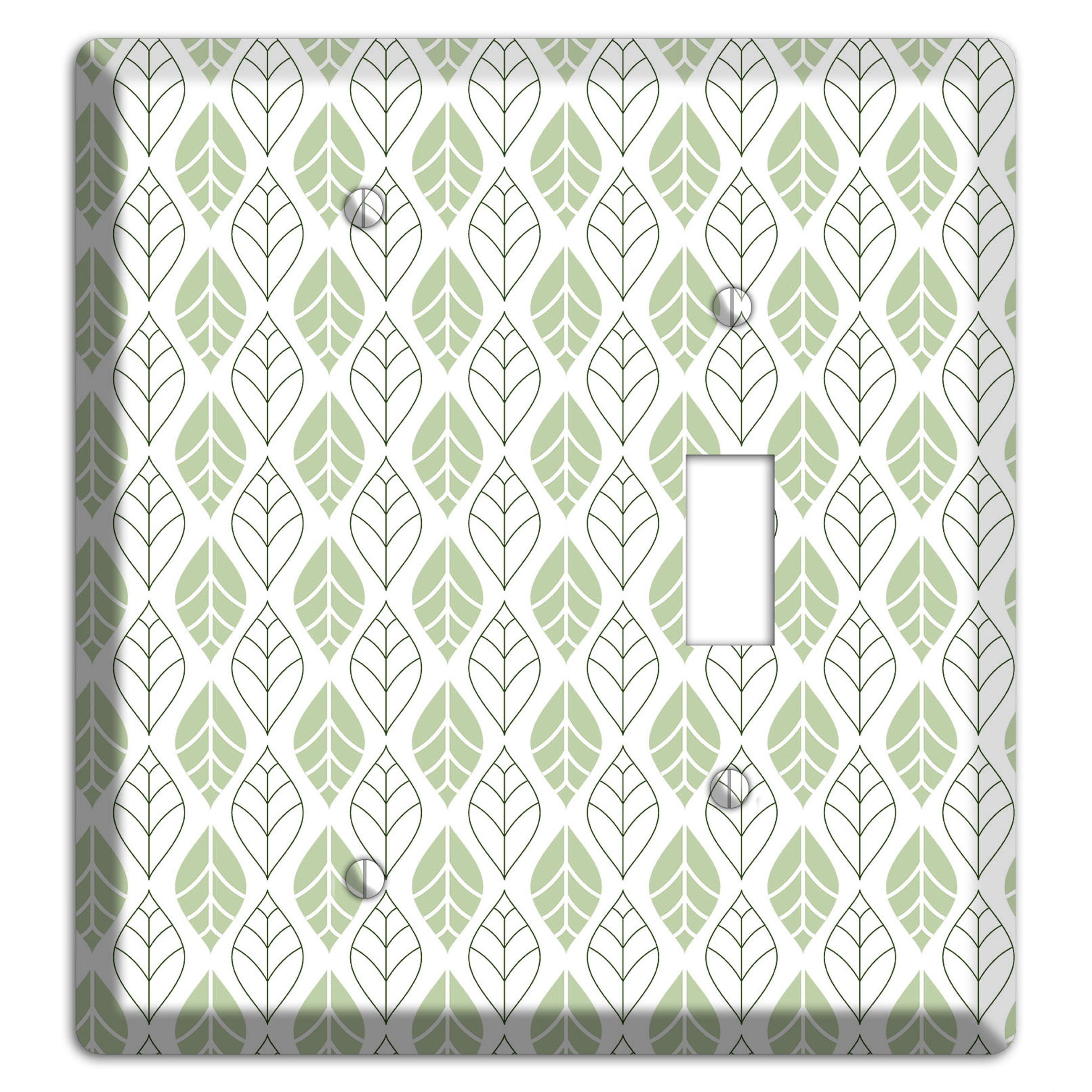 Leaves Style W Blank / Toggle Wallplate