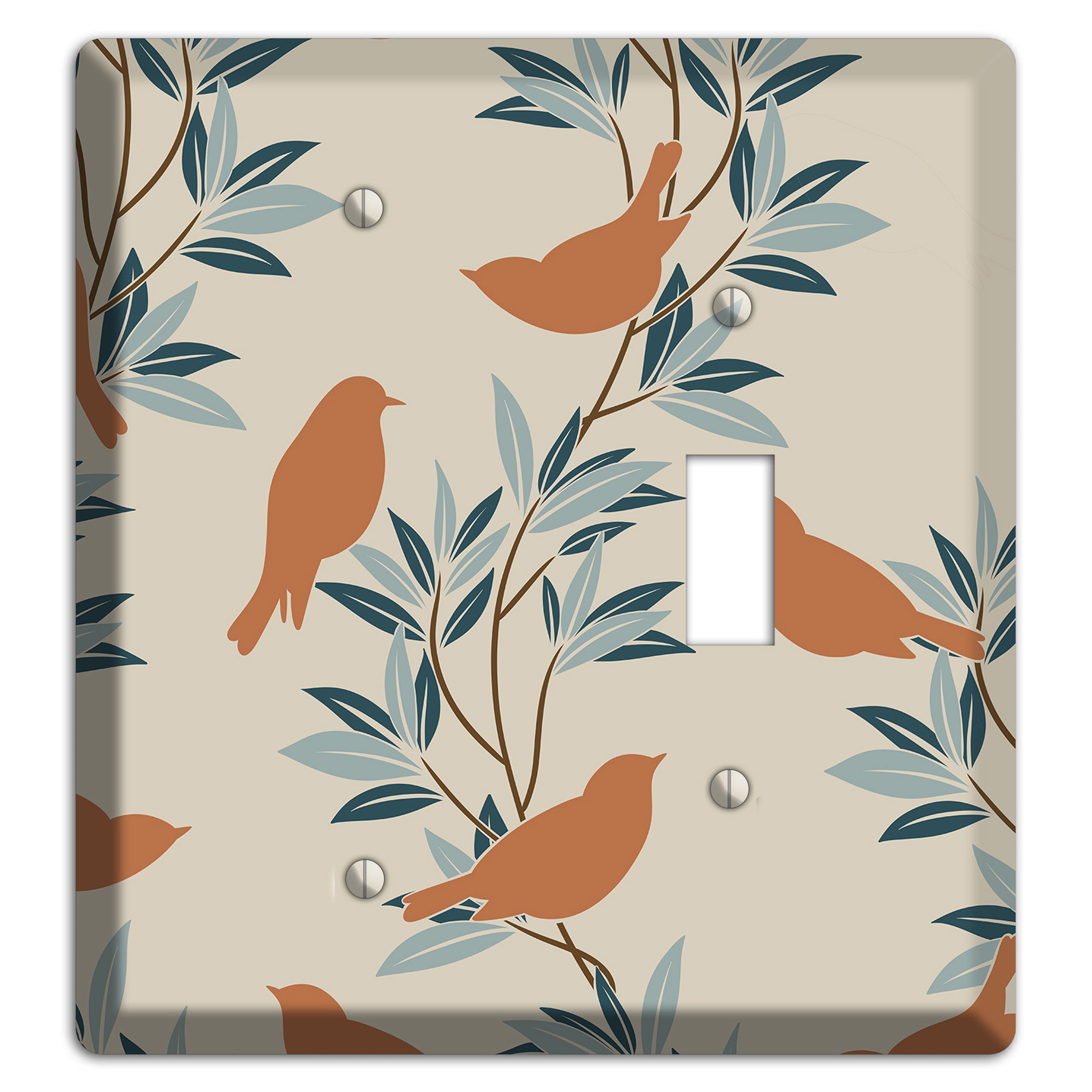 Bird Branch 2 Blank / Toggle Wallplate
