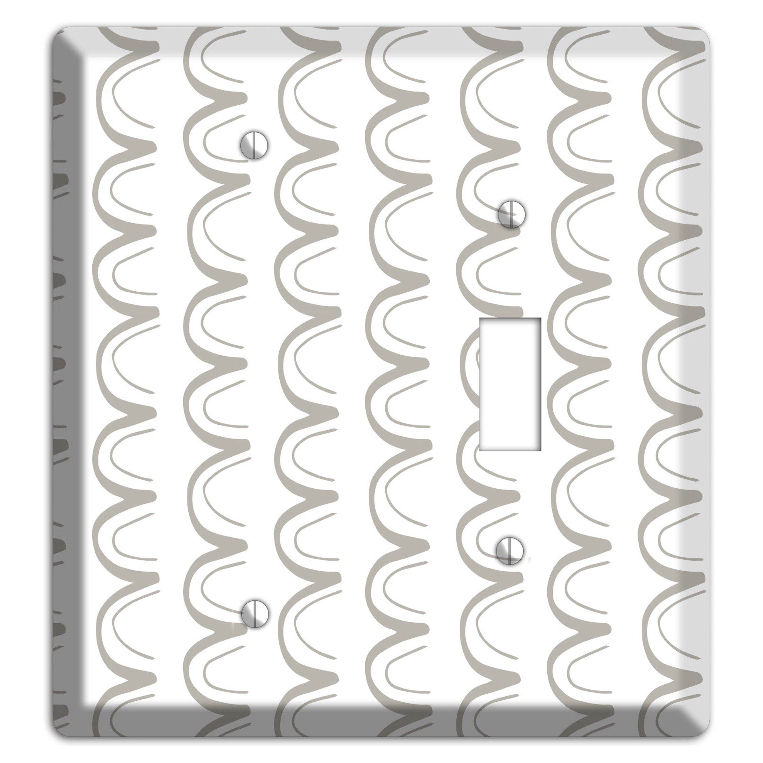 Simple Scandanavian Style T Blank / Toggle Wallplate