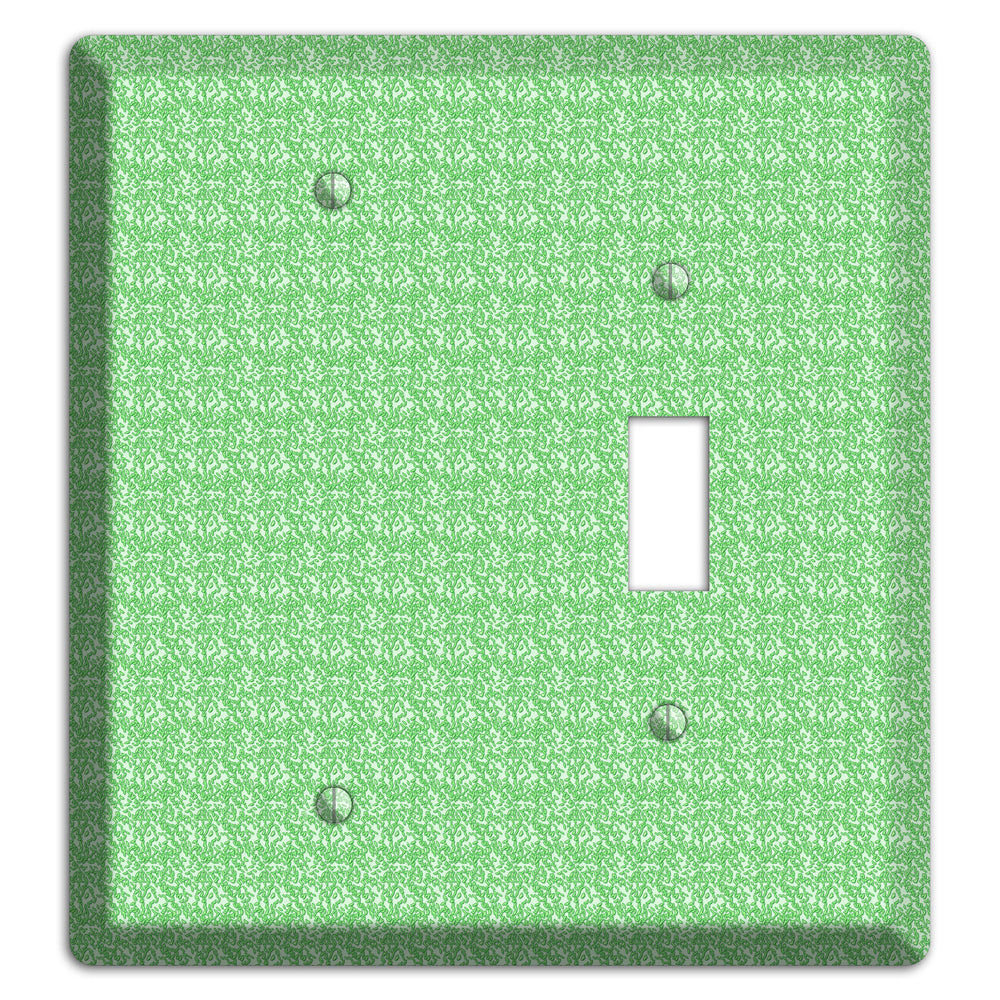 Green Pattern Blank / Toggle Wallplate