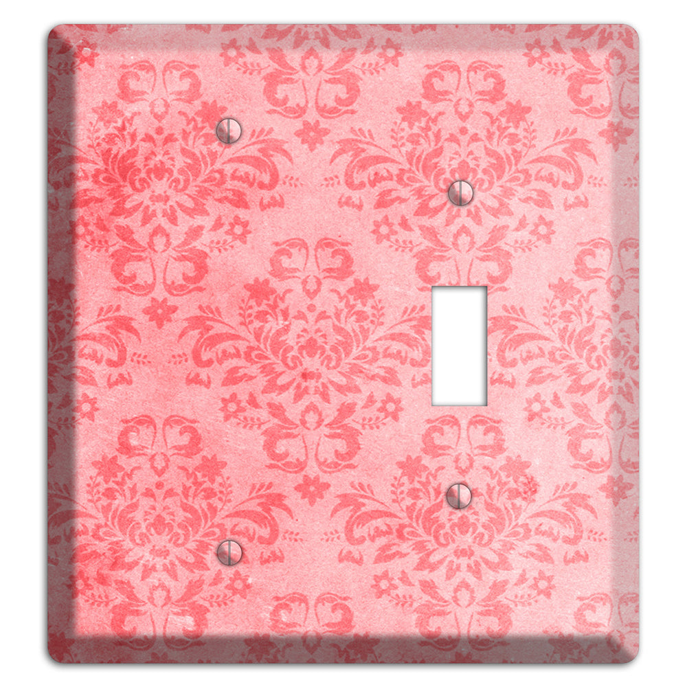 Rose Bud Soft Coral Blank / Toggle Wallplate