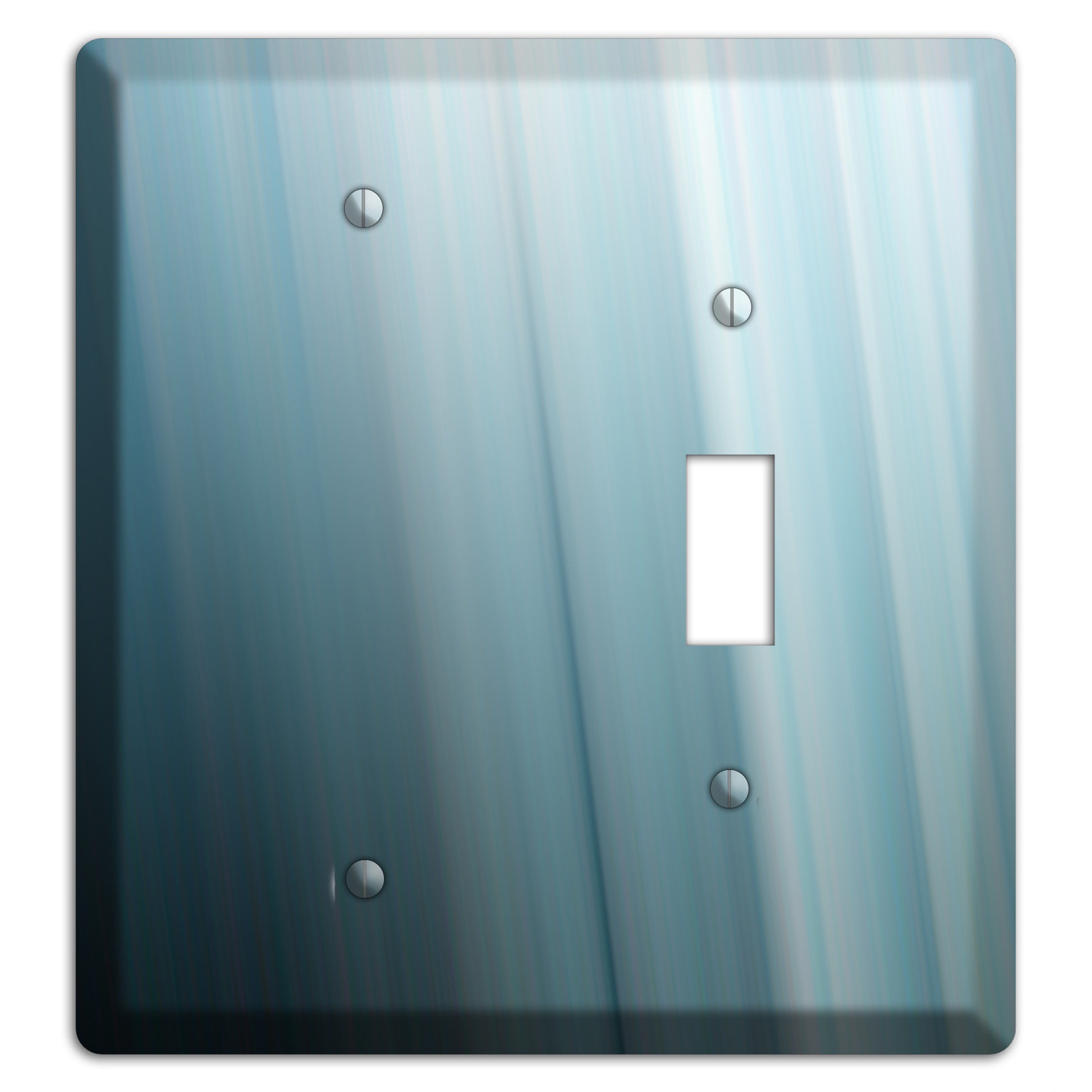 Dusty Blue Ray of Light Blank / Toggle Wallplate