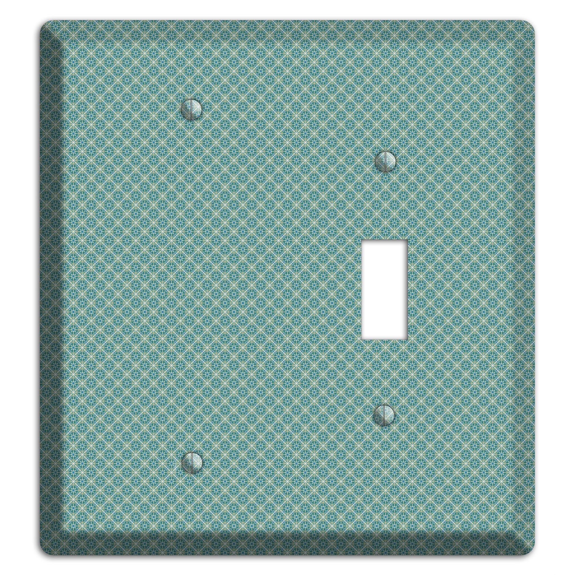 Sage Tiny Arabesque Blank / Toggle Wallplate