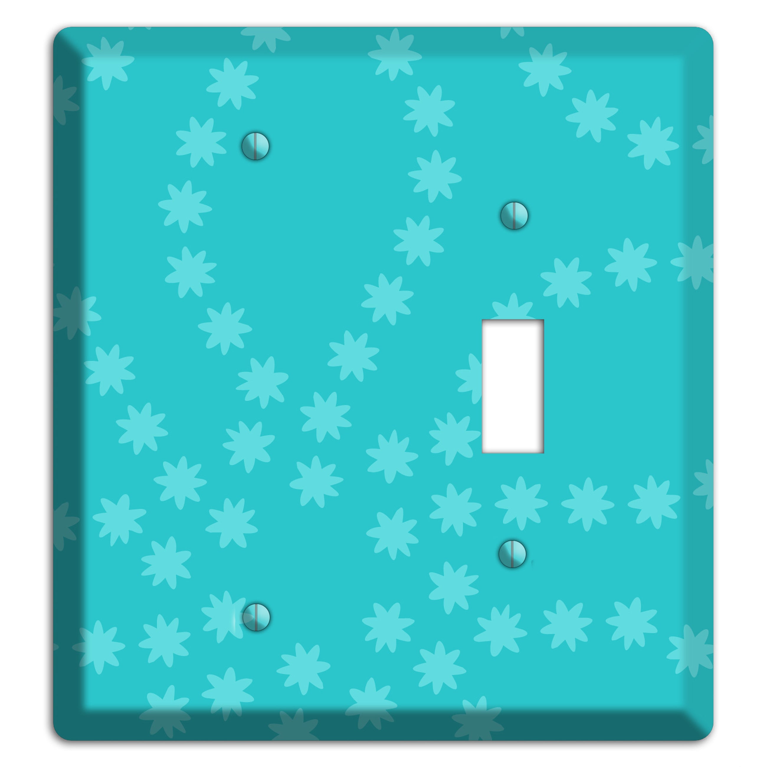 Multi Turquoise Constellation Blank / Toggle Wallplate