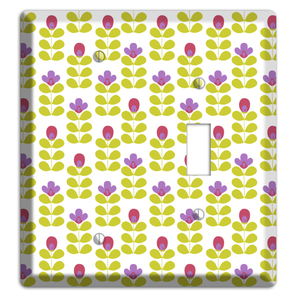 Yellow Small Sprouts Blank / Toggle Wallplate