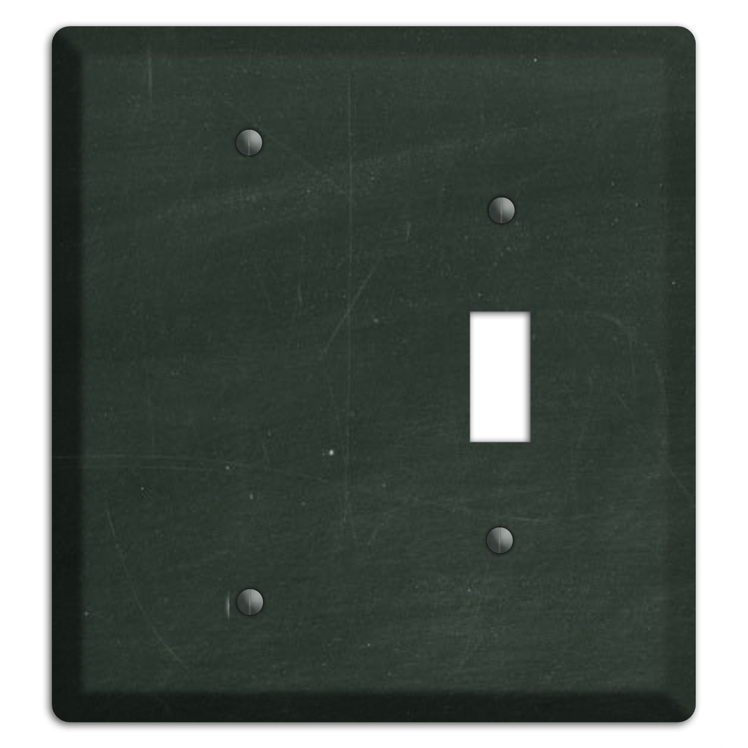 Chalk Black Blank / Toggle Wallplate