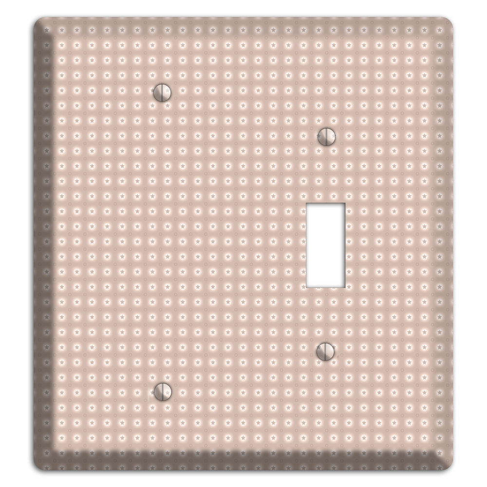 Beige with Circled Stars Blank / Toggle Wallplate