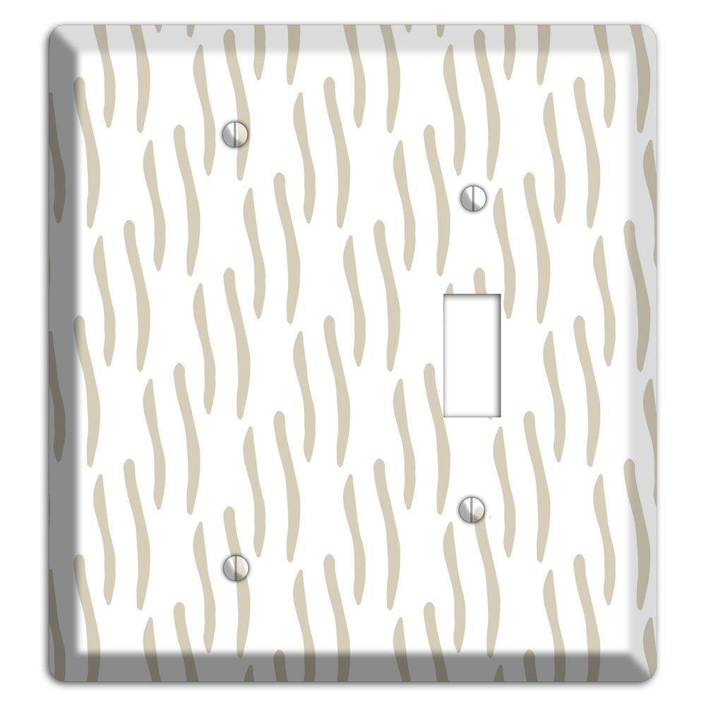 Simple Scandanavian Style J Blank / Toggle Wallplate