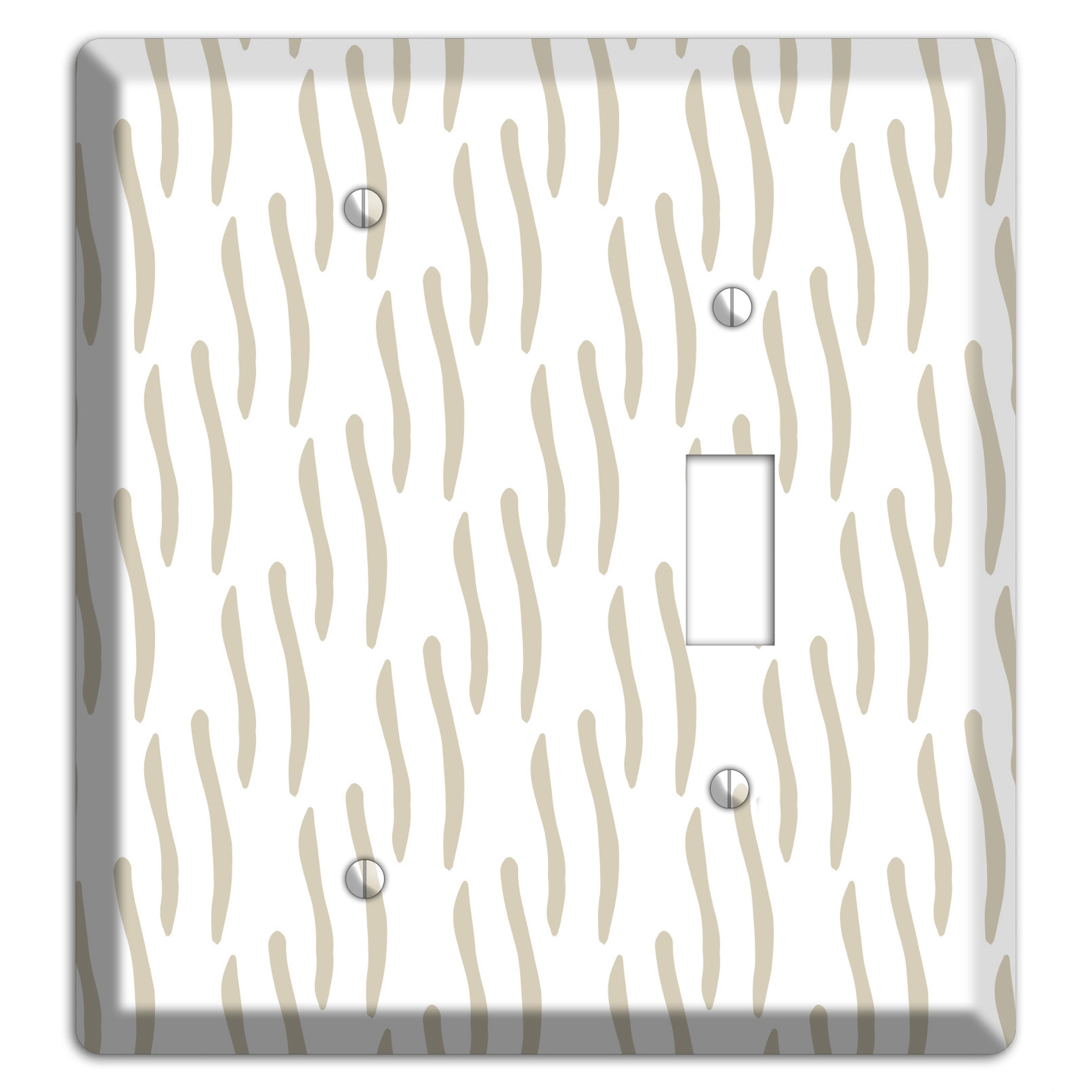 Simple Scandanavian Style J Blank / Toggle Wallplate