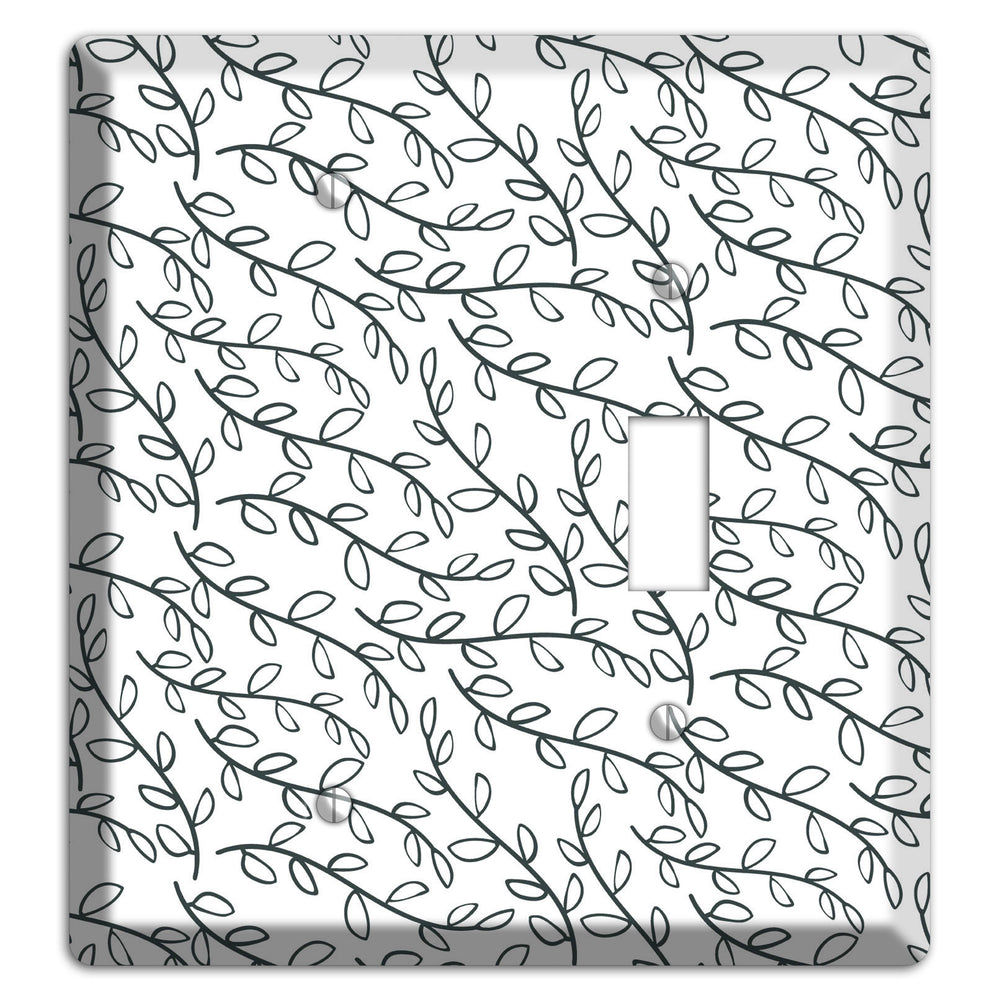 Leaves Style O Blank / Toggle Wallplate
