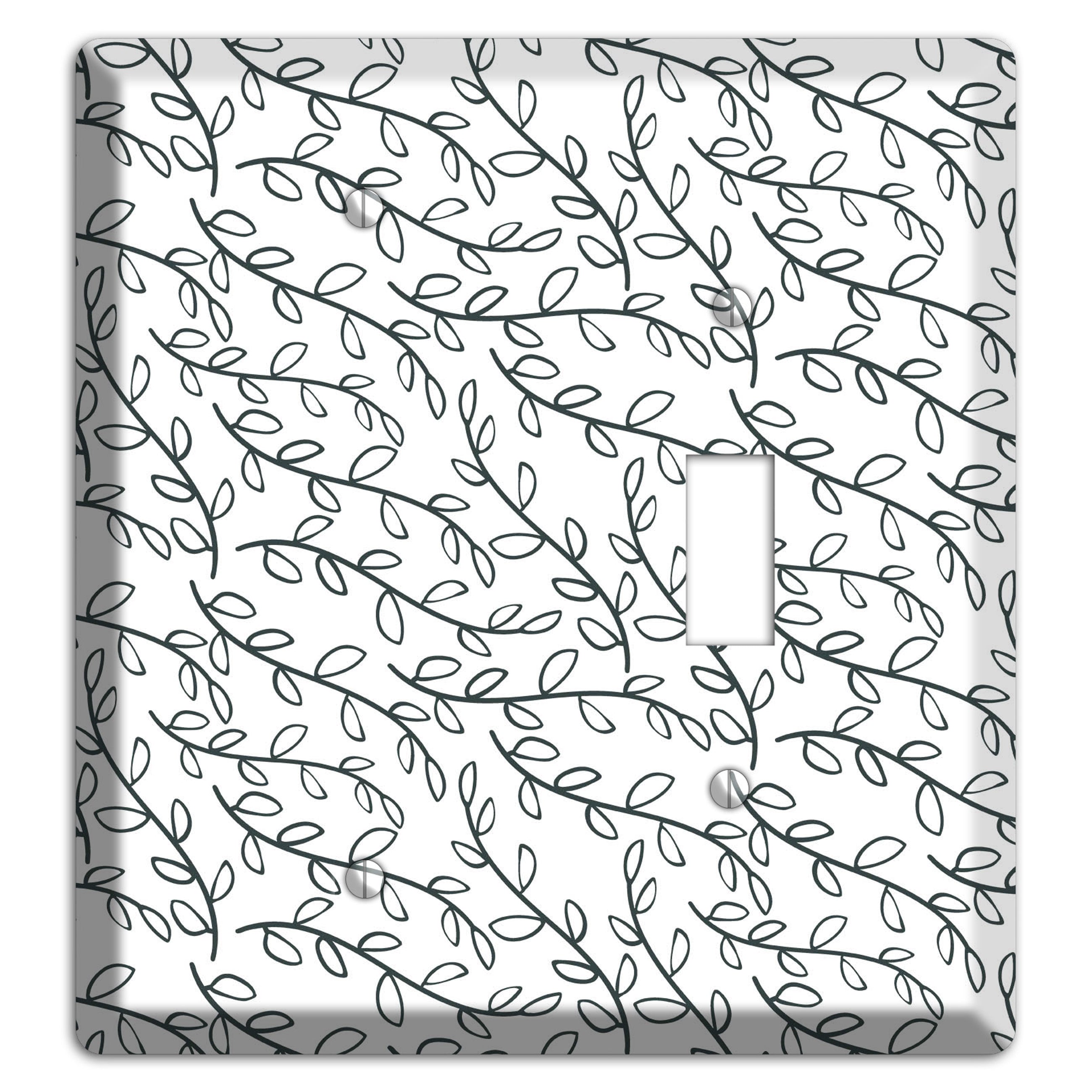 Leaves Style O Blank / Toggle Wallplate