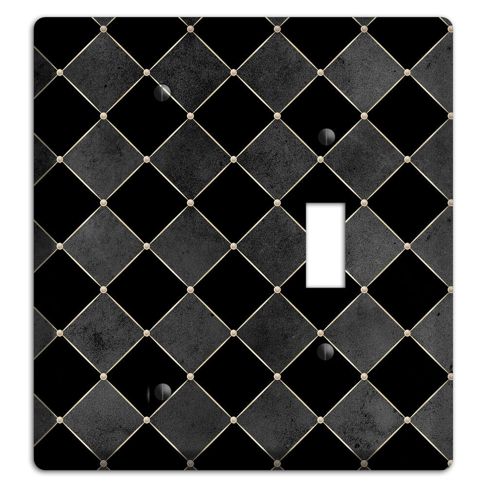 Edgar Allen Poe Diamond Blank / Toggle Wallplate