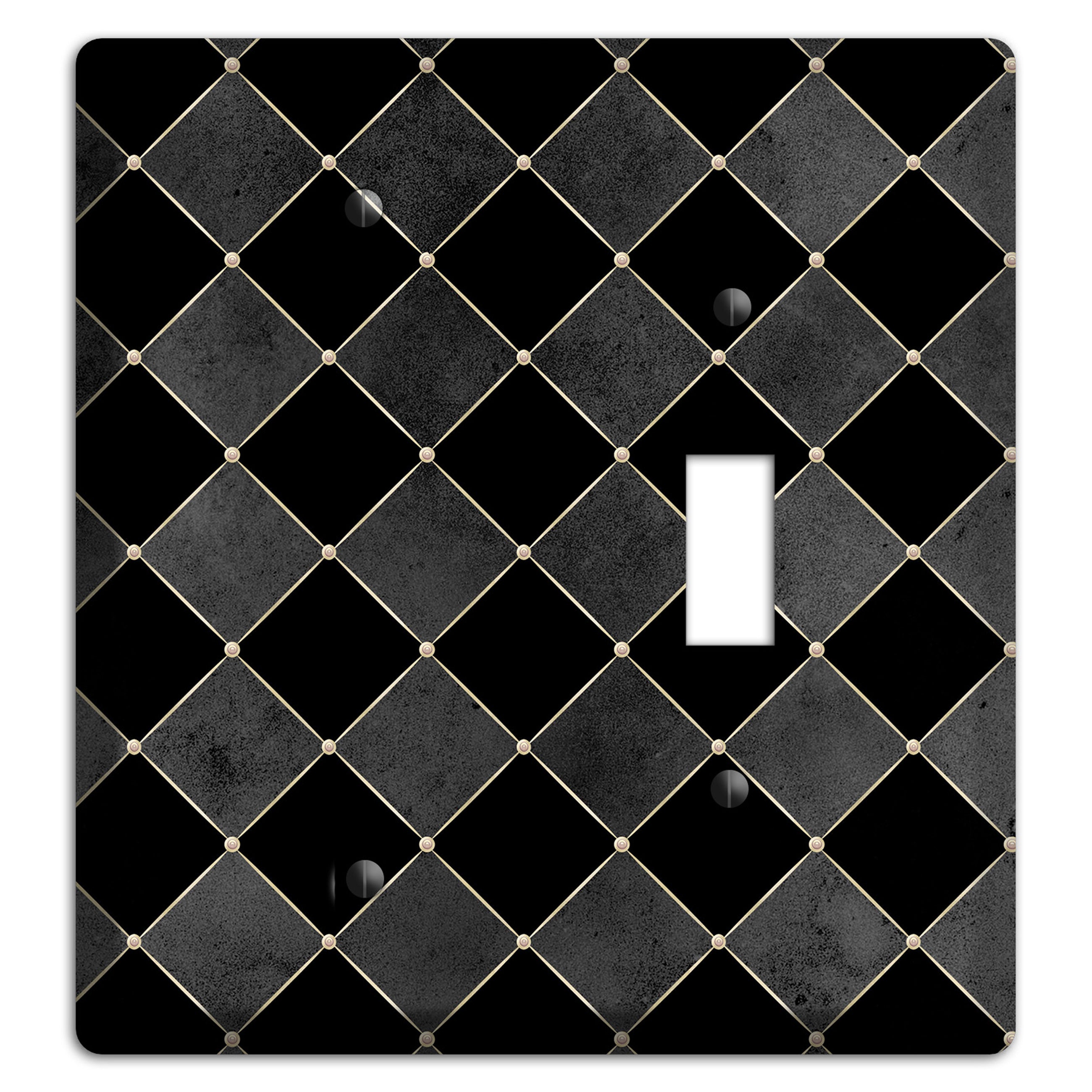 Edgar Allen Poe Diamond Blank / Toggle Wallplate
