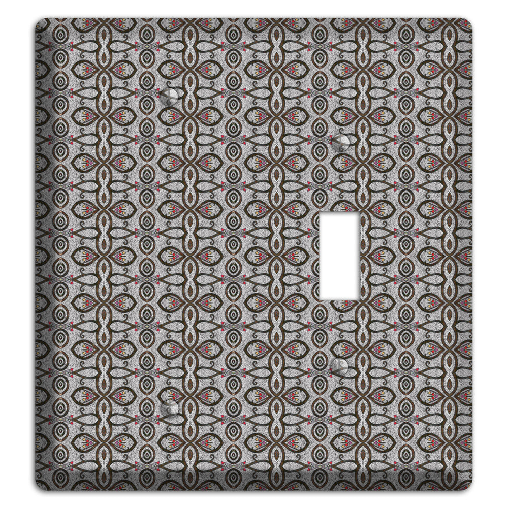 Grey Tapestry Blank / Toggle Wallplate