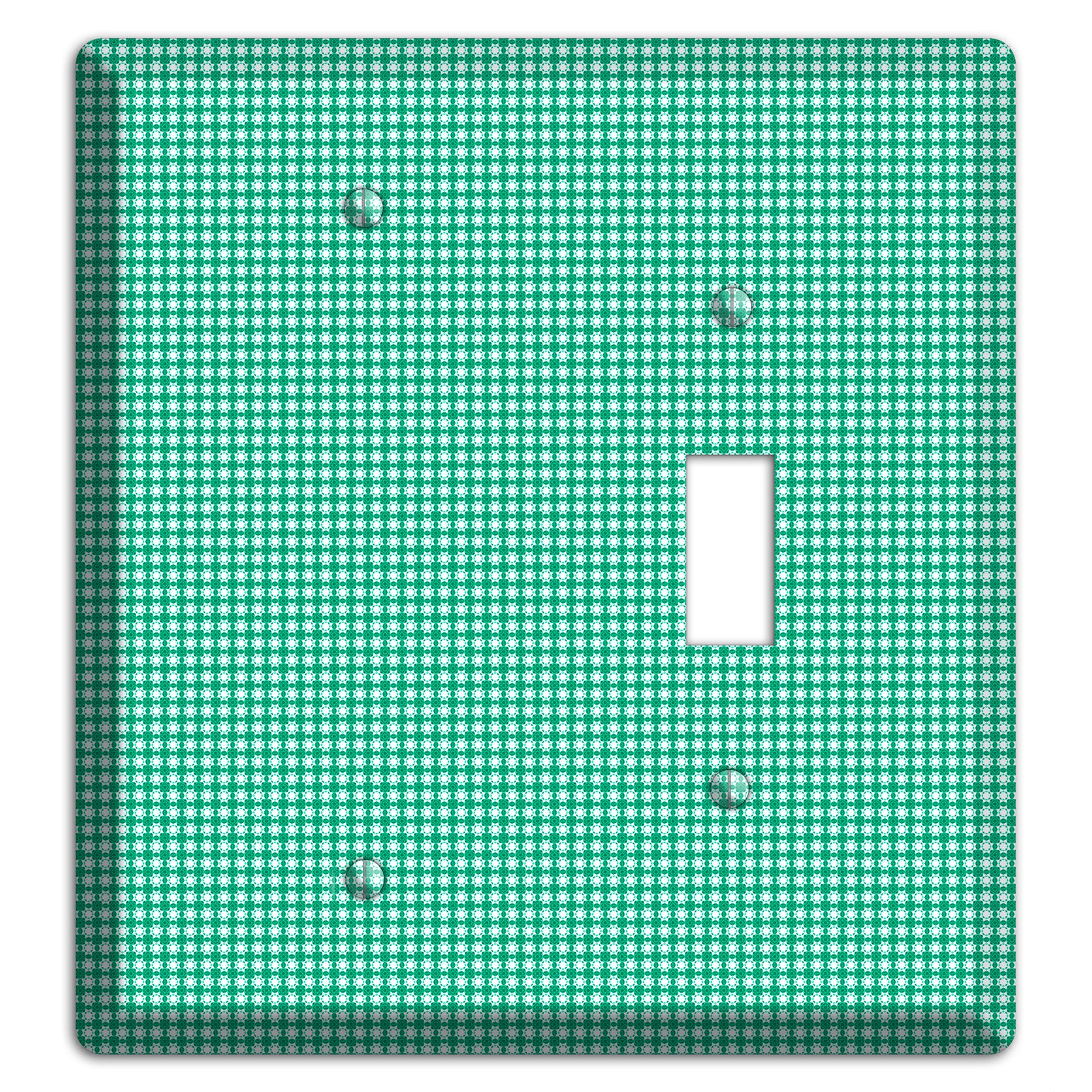 Jade Multi Tiled Geometric Blank / Toggle Wallplate