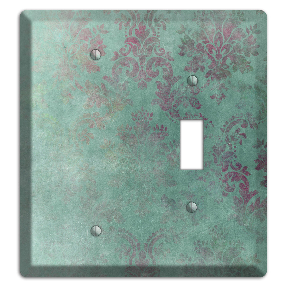Corduroy Whimsical Damask Blank / Toggle Wallplate