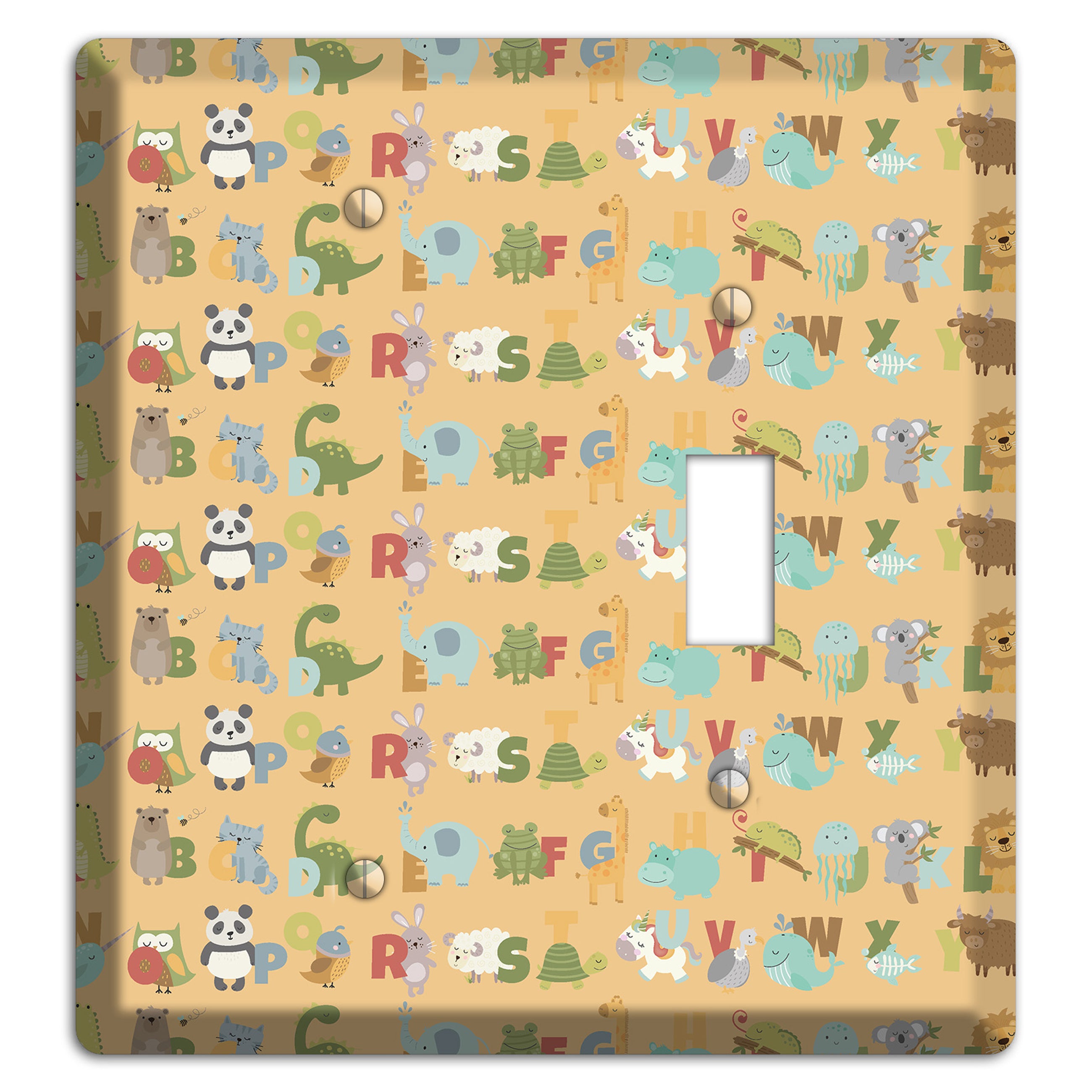 Animal Alphabet 1 Blank / Toggle Wallplate