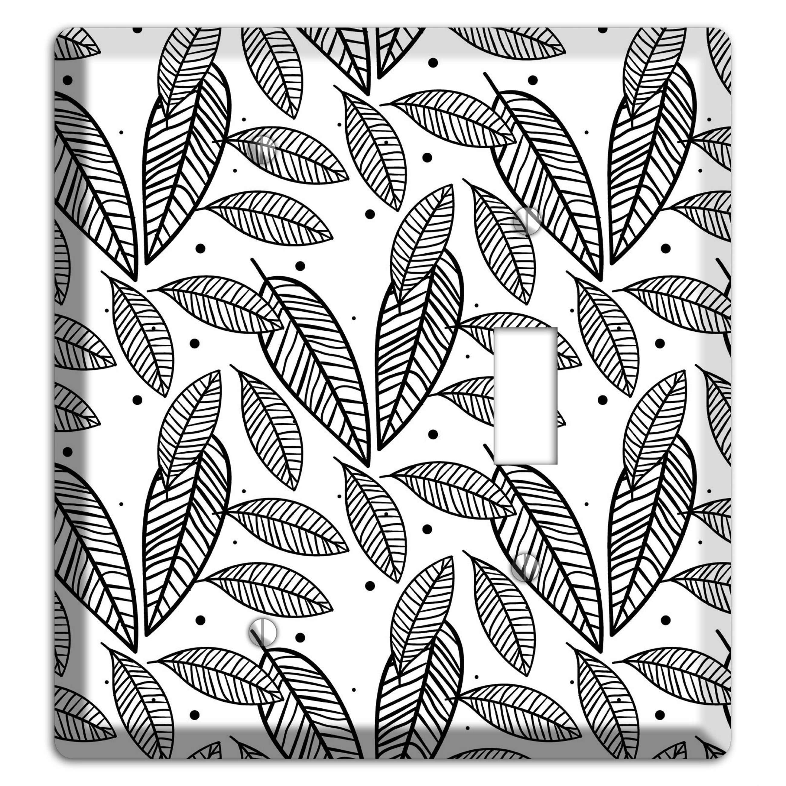 Leaves Style H Blank / Toggle Wallplate